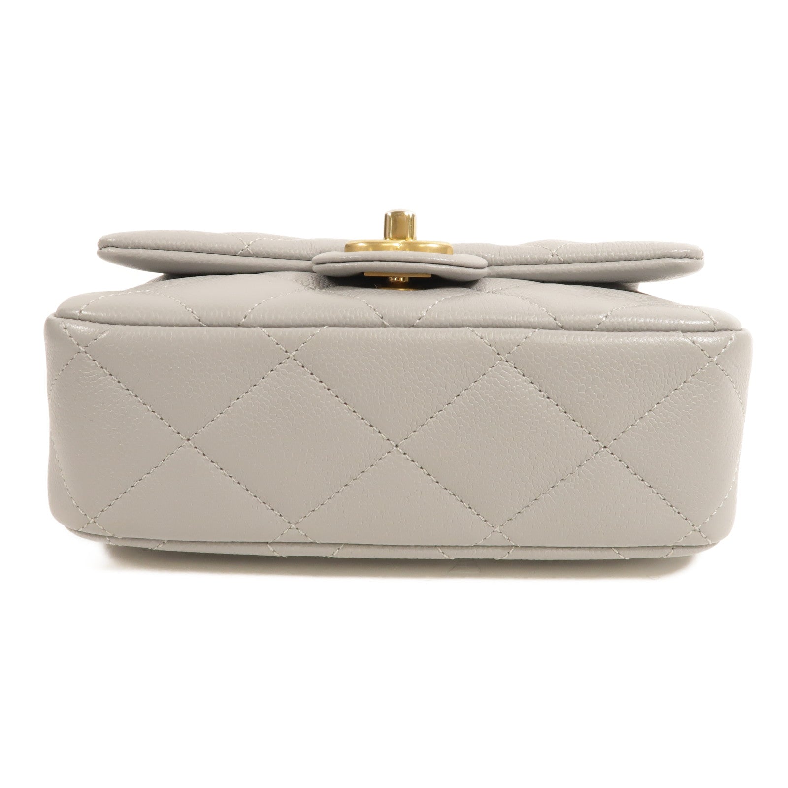 CHANEL 牛皮皮革Mini Coco Shoulder鏈帶肩背袋