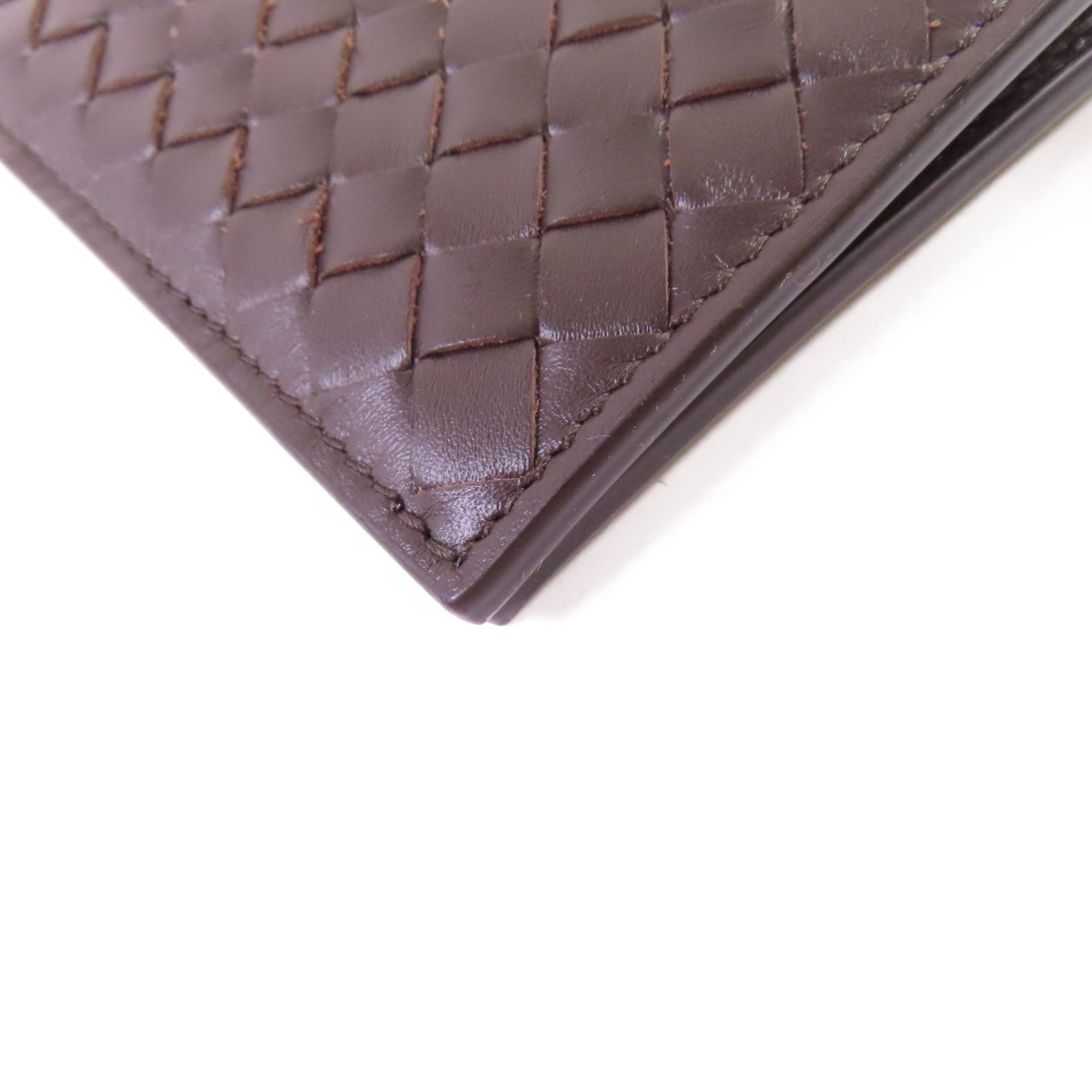 BOTTEGA VENETA 織紋皮革Short Wallet短錢包啡色