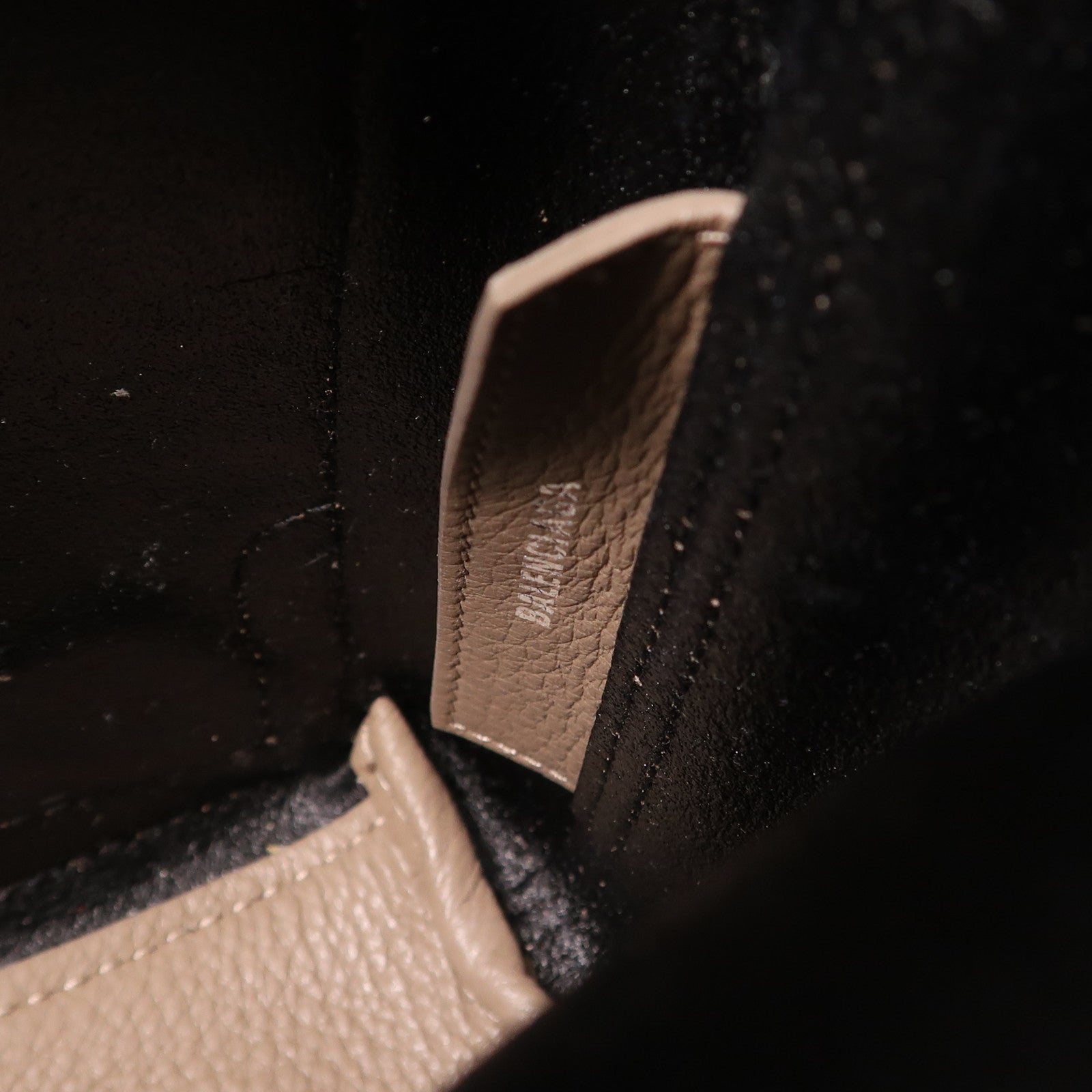 BALENCIAGA 牛皮皮革Cabas XS銀扣手挽肩背兩用袋