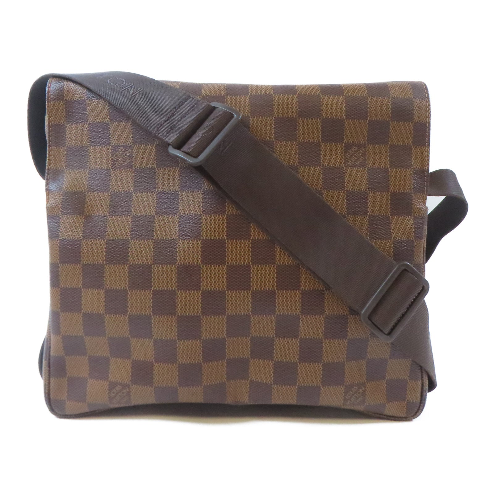 LOUIS VUITTON Damier Naviglio Shoulder Bag金扣肩背袋啡色