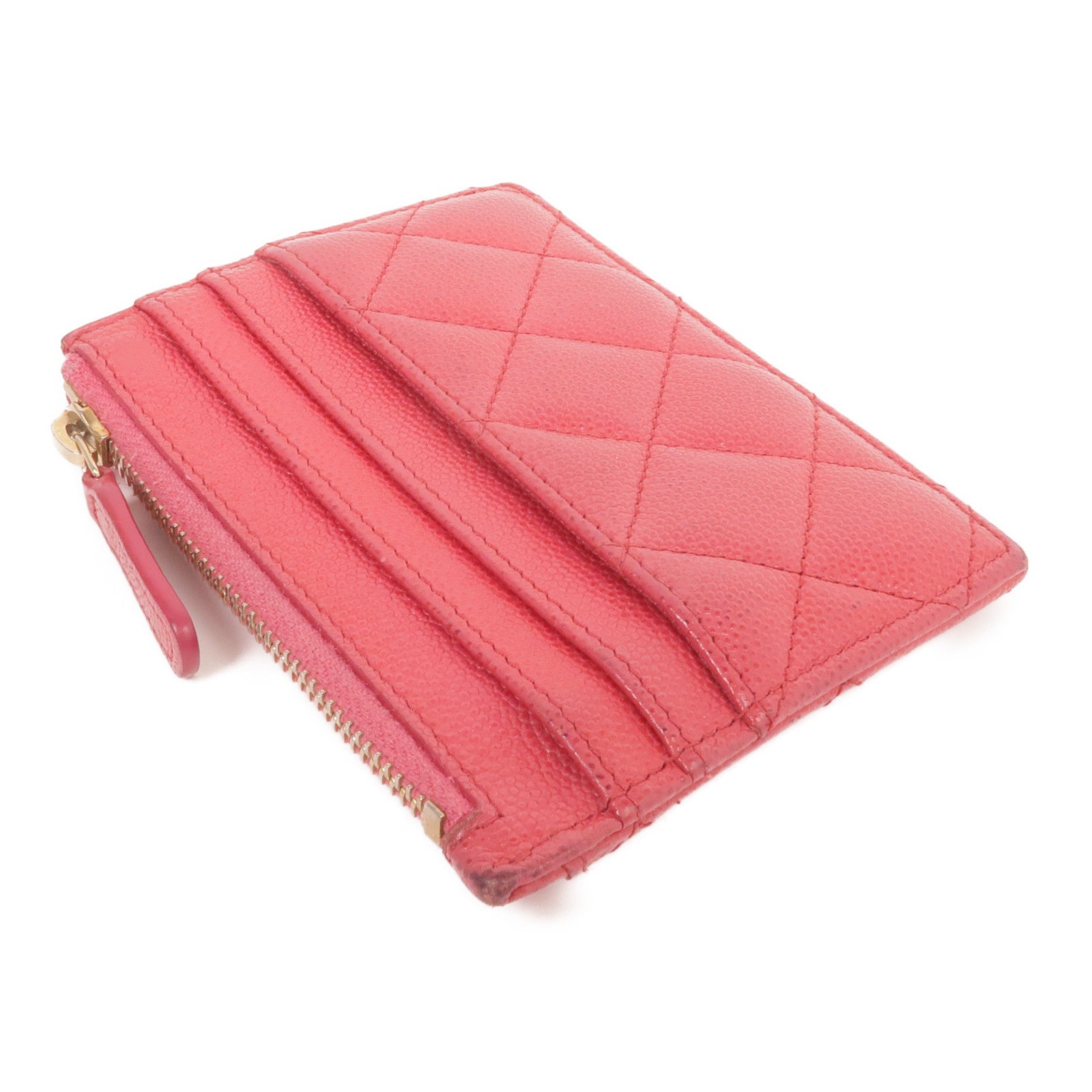 CHANEL 牛皮皮革Card Case金扣卡片套