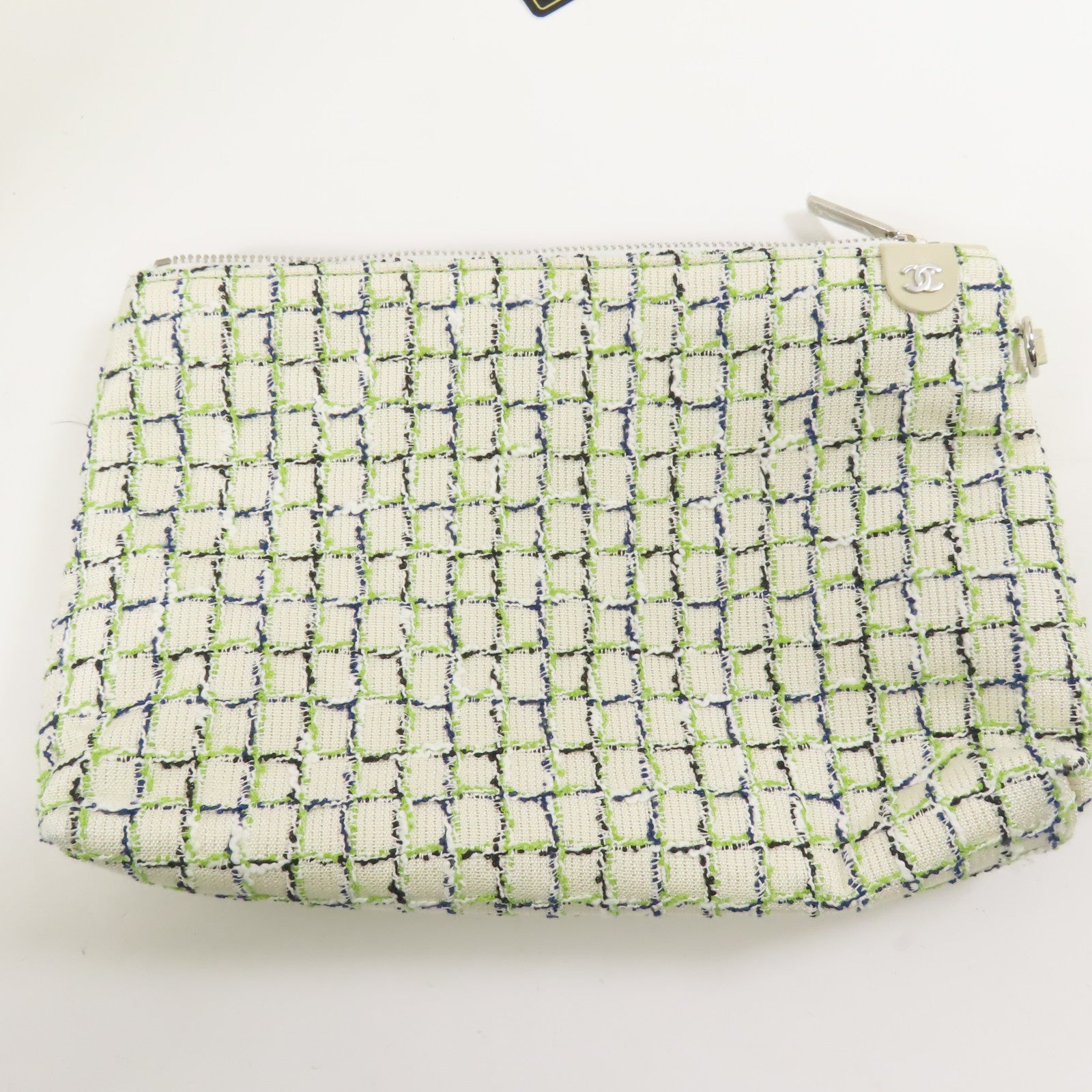 CHANEL 牛皮皮革Chain Tote銀扣鏈帶手挽袋