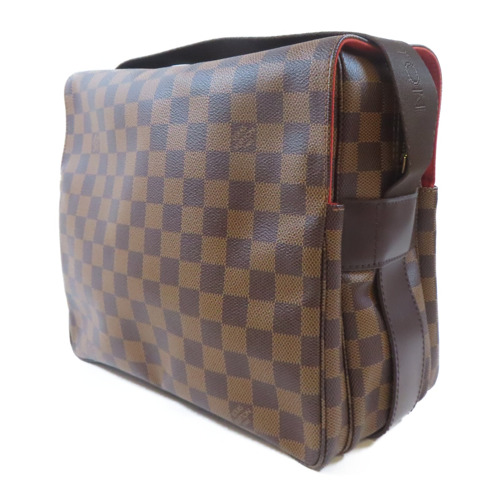 LOUIS VUITTON Damier Naviglio Shoulder Bag金扣肩背袋啡色
