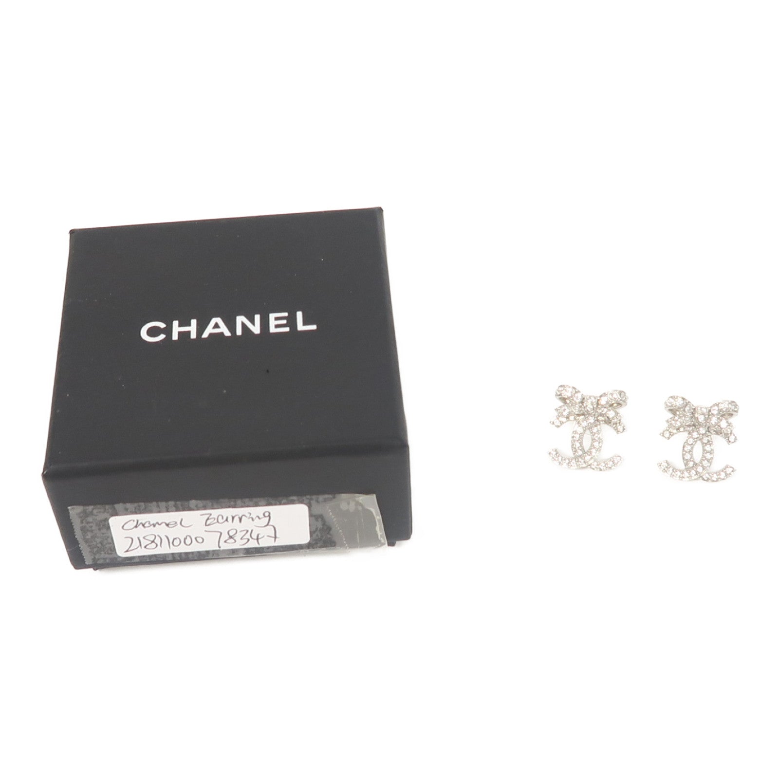 CHANEL 金屬Earrings耳環銀色