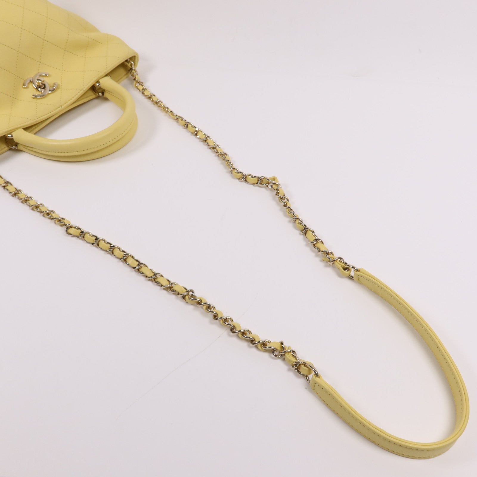 CHANEL 牛皮皮革2 Way Shoulder Bag金扣手挽肩背兩用袋