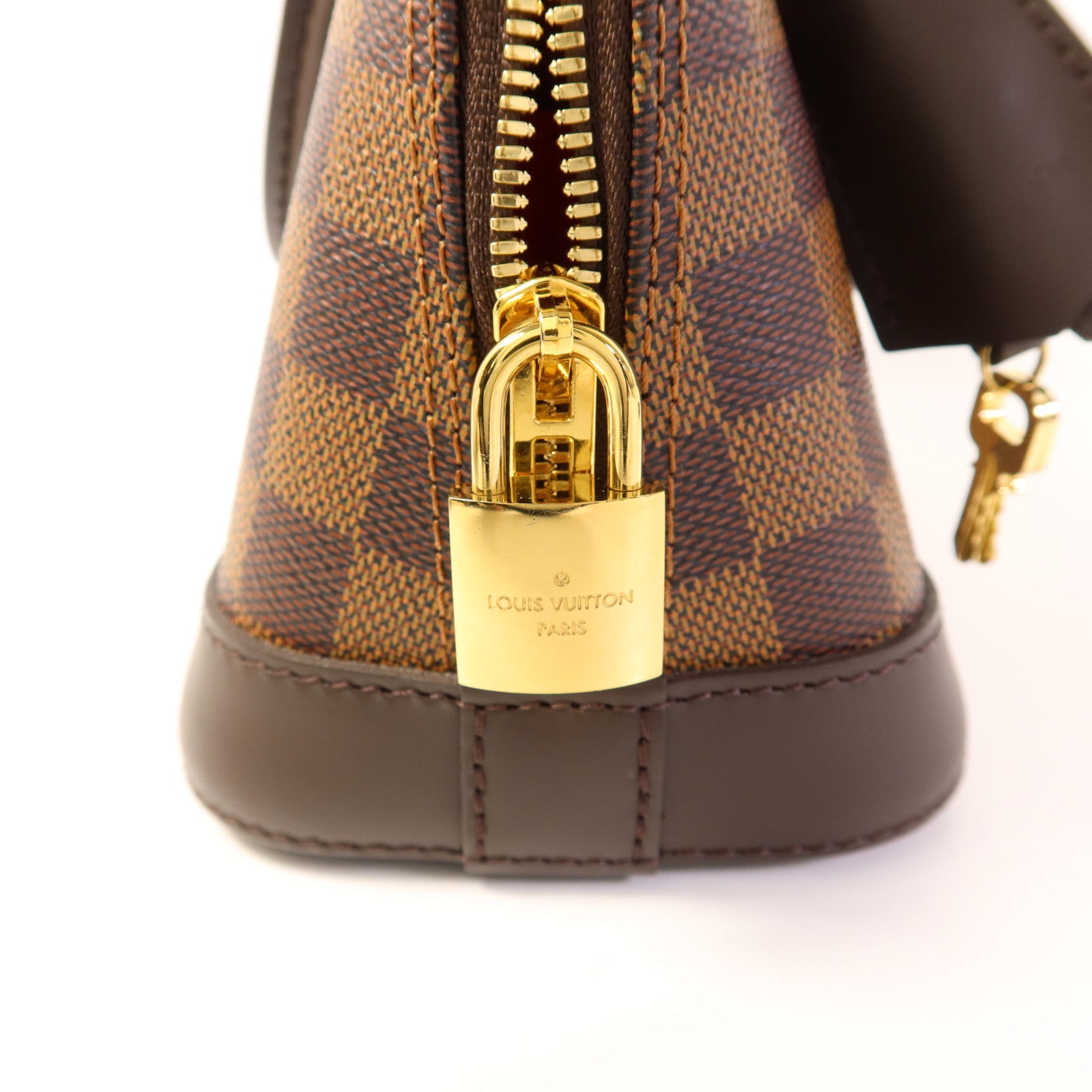 LOUIS VUITTON Damier Alma BB金扣手挽肩背兩用袋