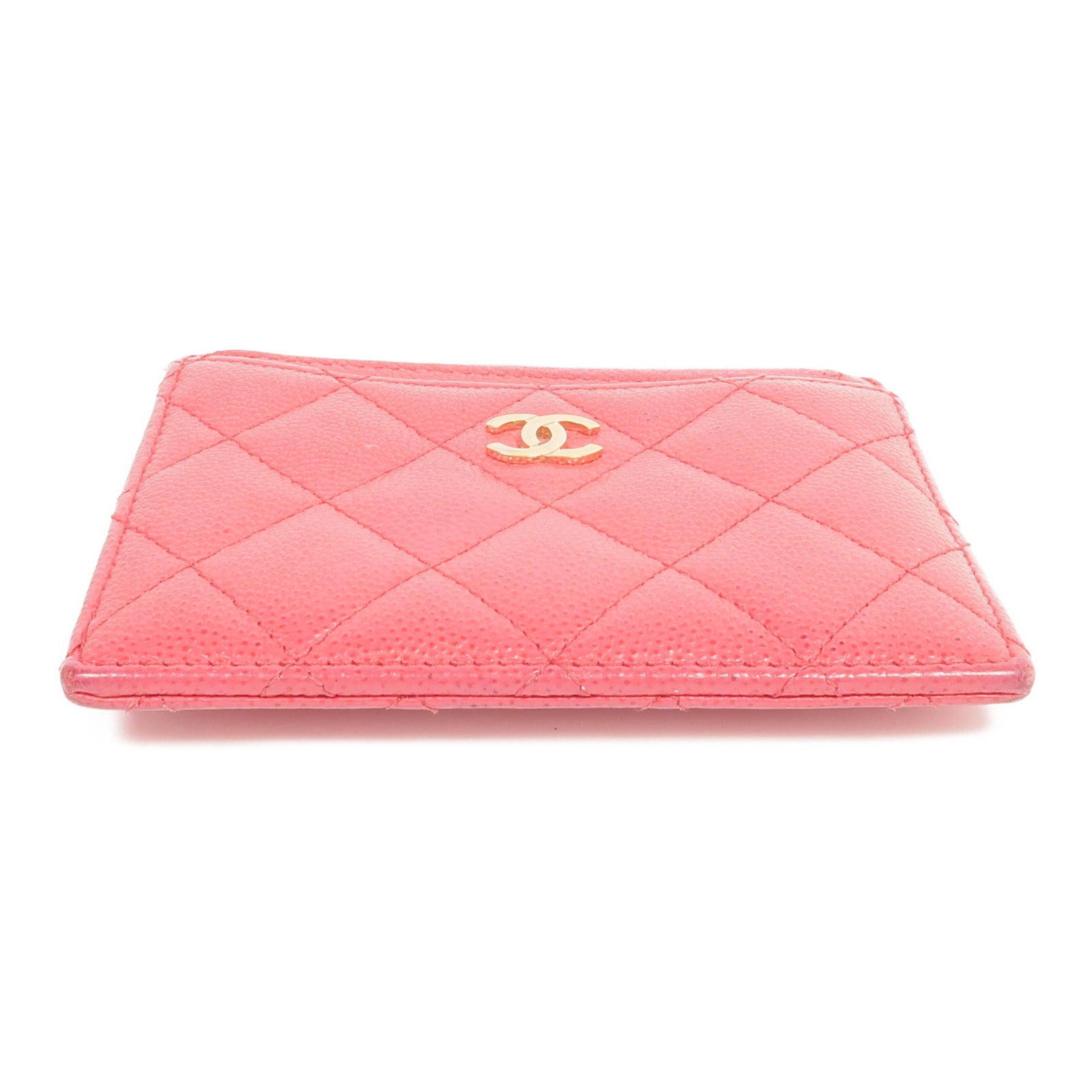 CHANEL 牛皮皮革Card Case金扣卡片套