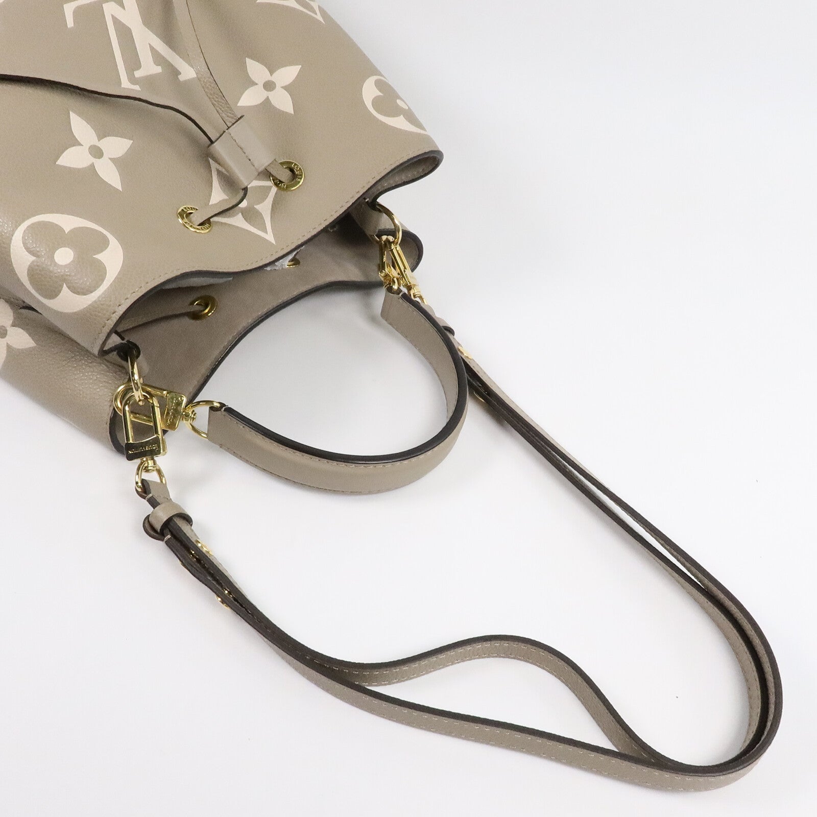 LOUIS VUITTON Monogram Empreinte Neo Noe MM手挽肩背兩用袋