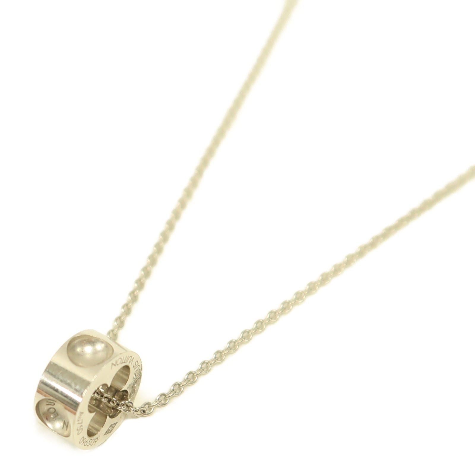 LOUIS VUITTON 【激減優惠】18K白金Empreinte Pendant項鏈銀色