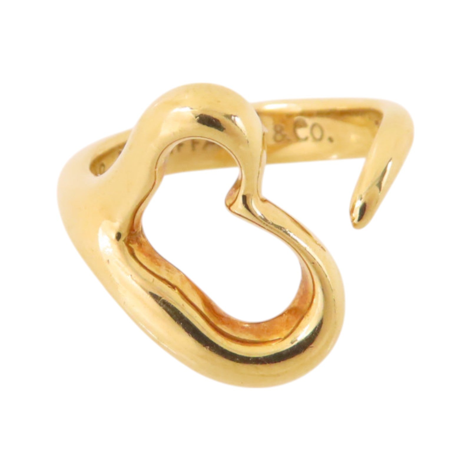 TIFFANY¡®CO Heart Ring US#5 18K Yellow Gold