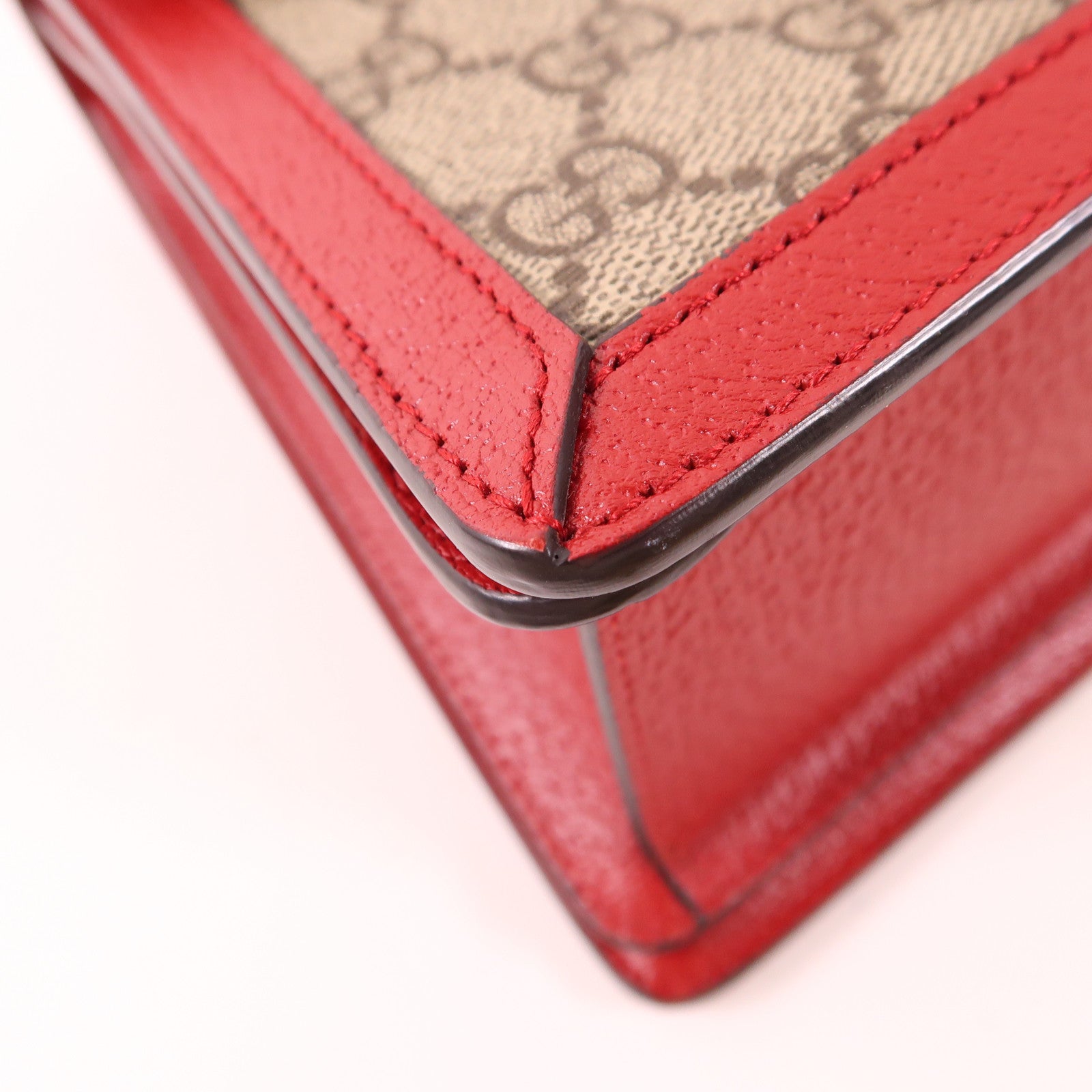 GUCCI 塗層帆布Queen Margaret金扣手挽肩背兩用袋