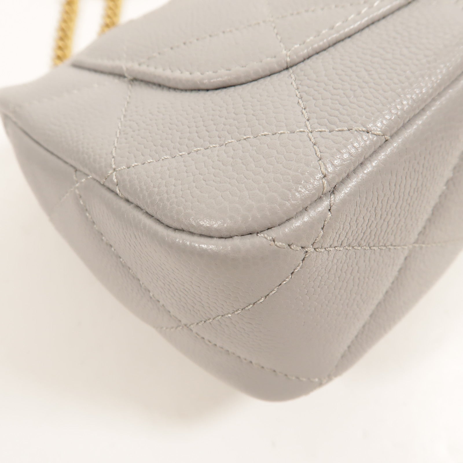 CHANEL 牛皮皮革Mini Coco Shoulder鏈帶肩背袋