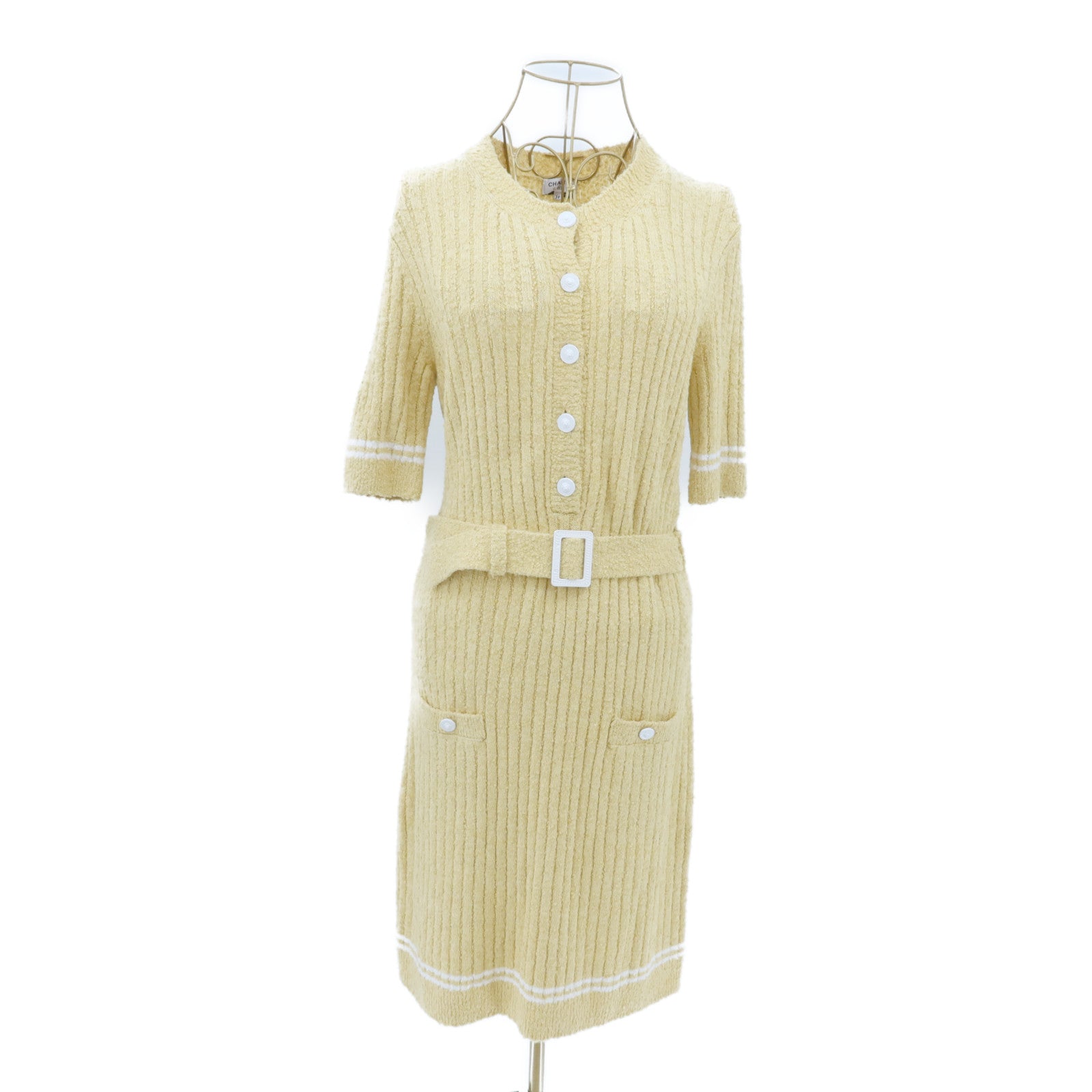 CHANEL Cashmere/Silk Belted One-Piece連身裙