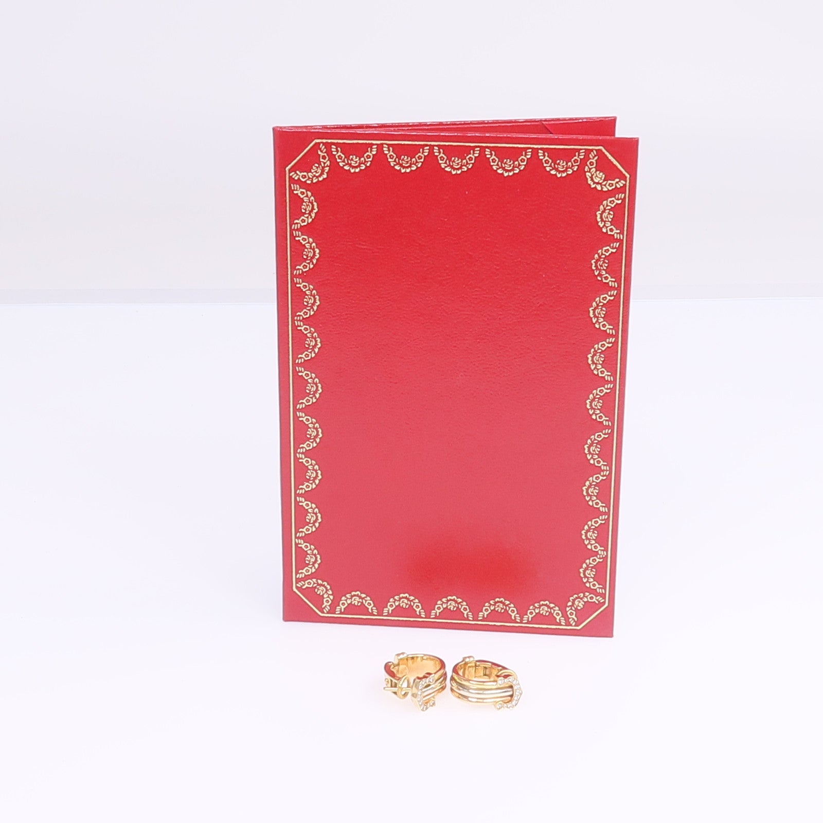CARTIER 18K黃金/白金/玫瑰金C De Cartier Earrings鑽石耳環