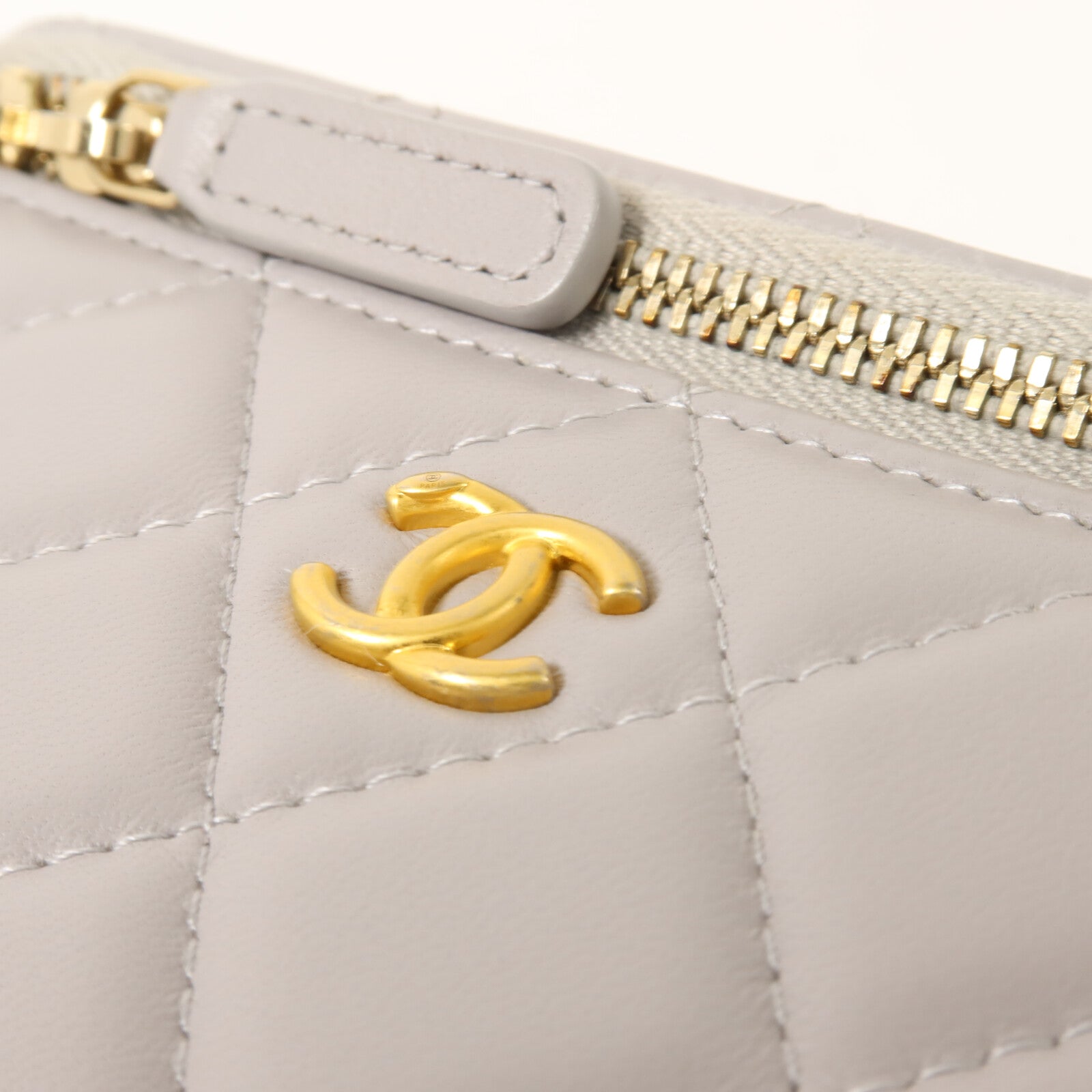 CHANEL 羊皮皮革Vanity Case鏈帶肩背袋