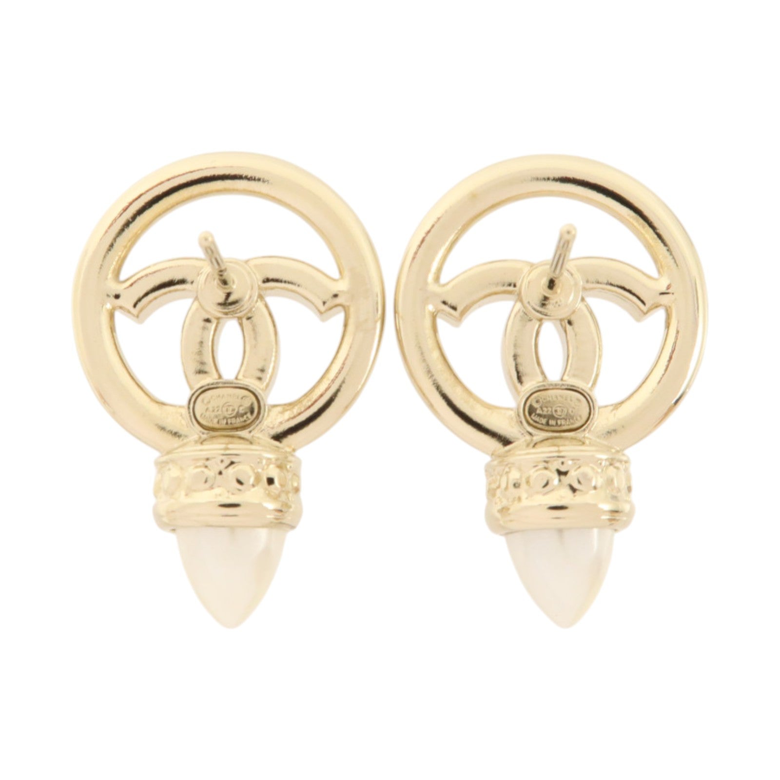 CHANEL 金屬/PVC Earrings耳環