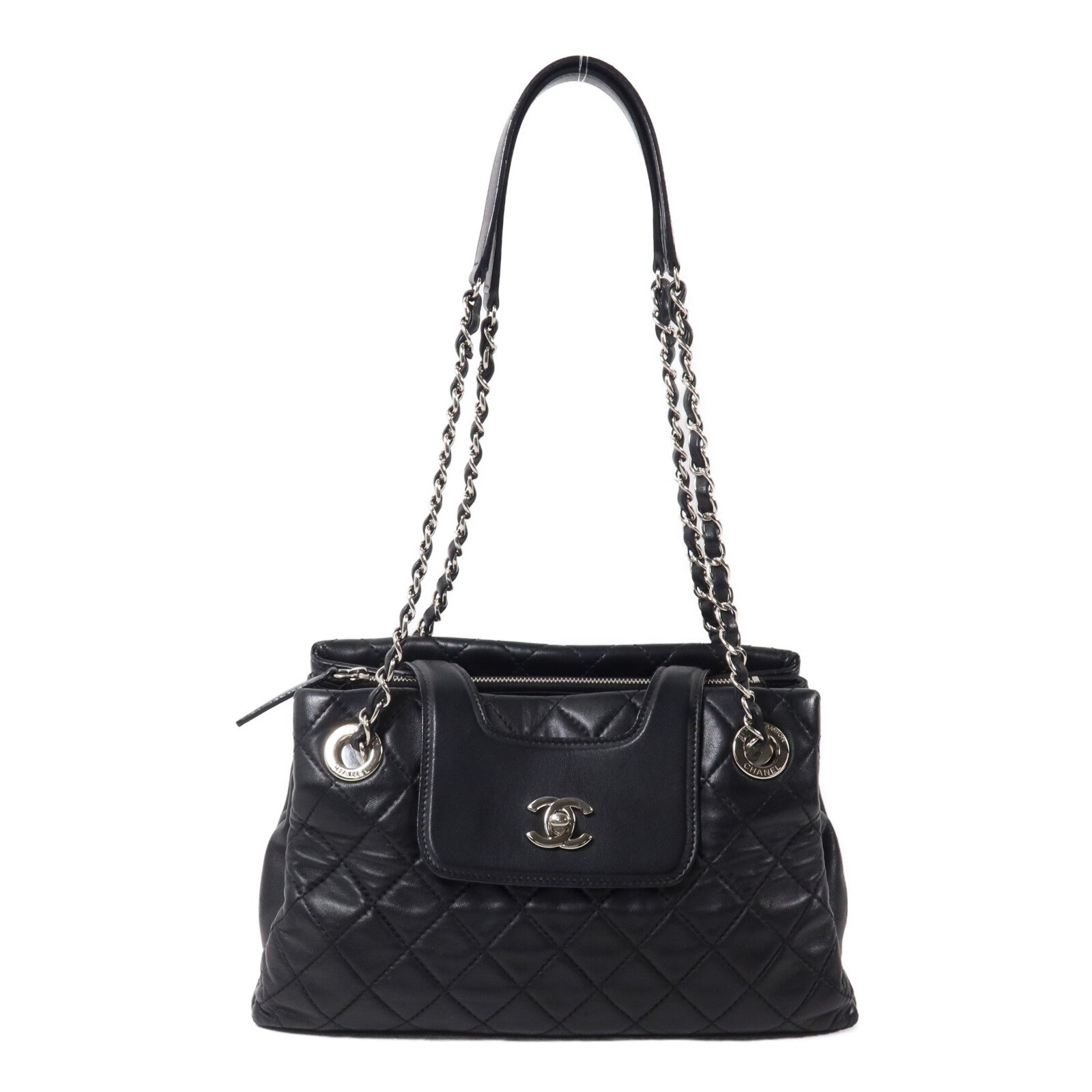 CHANEL 羊皮皮革Shoulder Bag鏈帶肩背袋