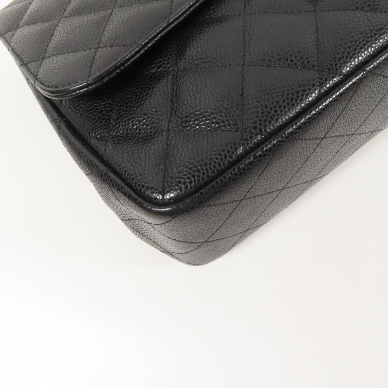 CHANEL 牛皮皮革Large Classic金扣鏈帶肩背袋