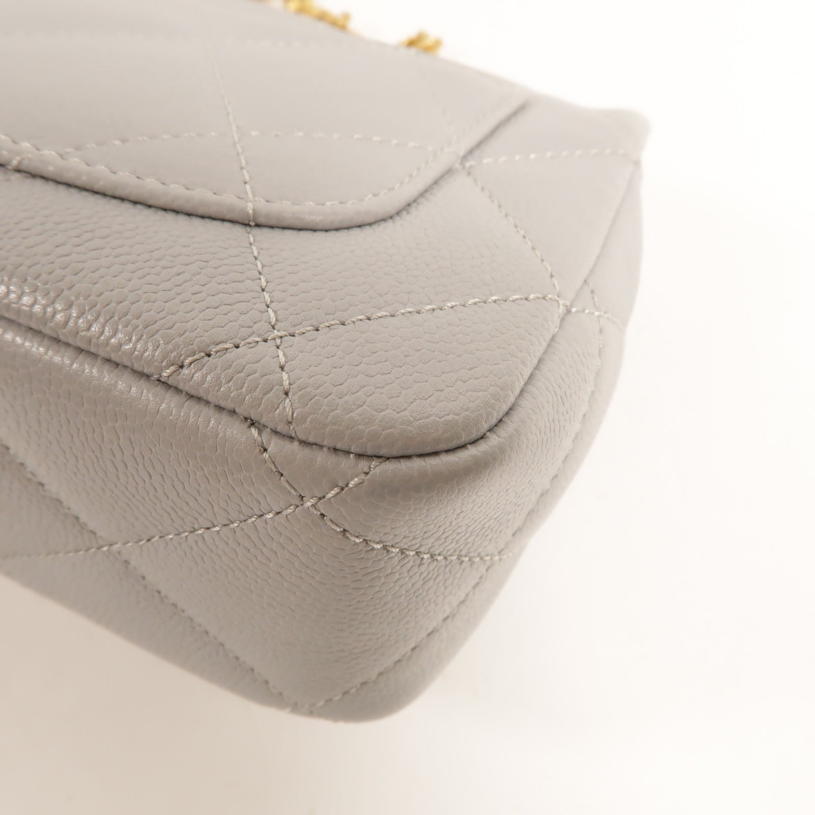CHANEL 牛皮皮革Mini Coco Shoulder鏈帶肩背袋