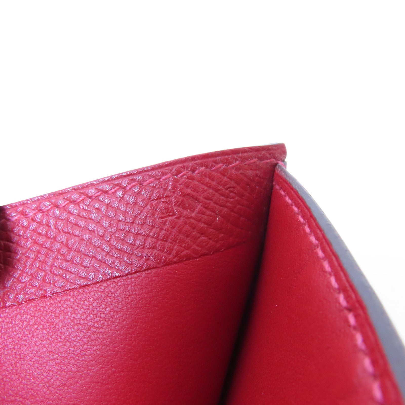 HERMES Epsom皮革Card Case卡片套Rouge Garance/紅色