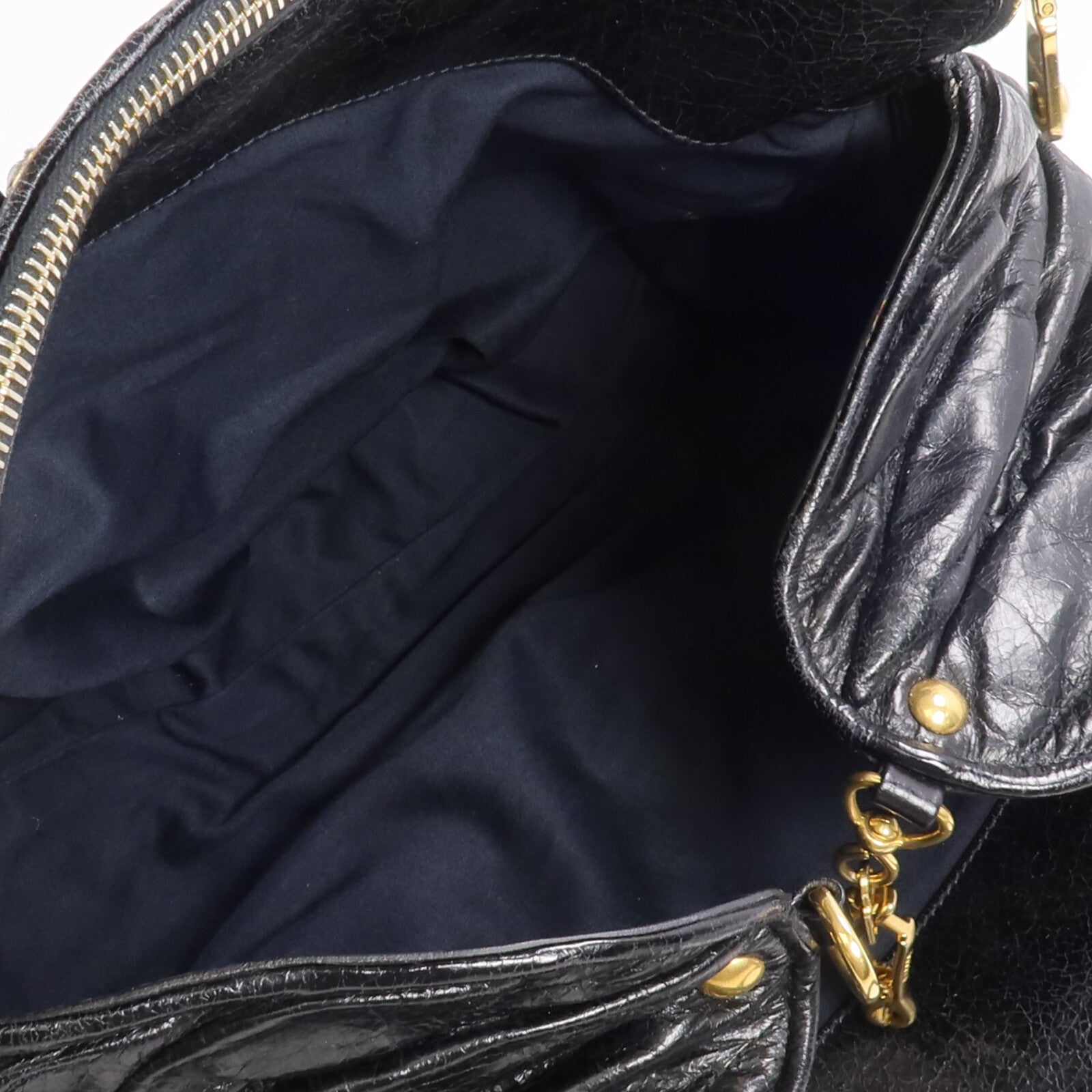 Miu Miu 牛皮皮革2 Way Shoulder金扣手挽肩背兩用袋