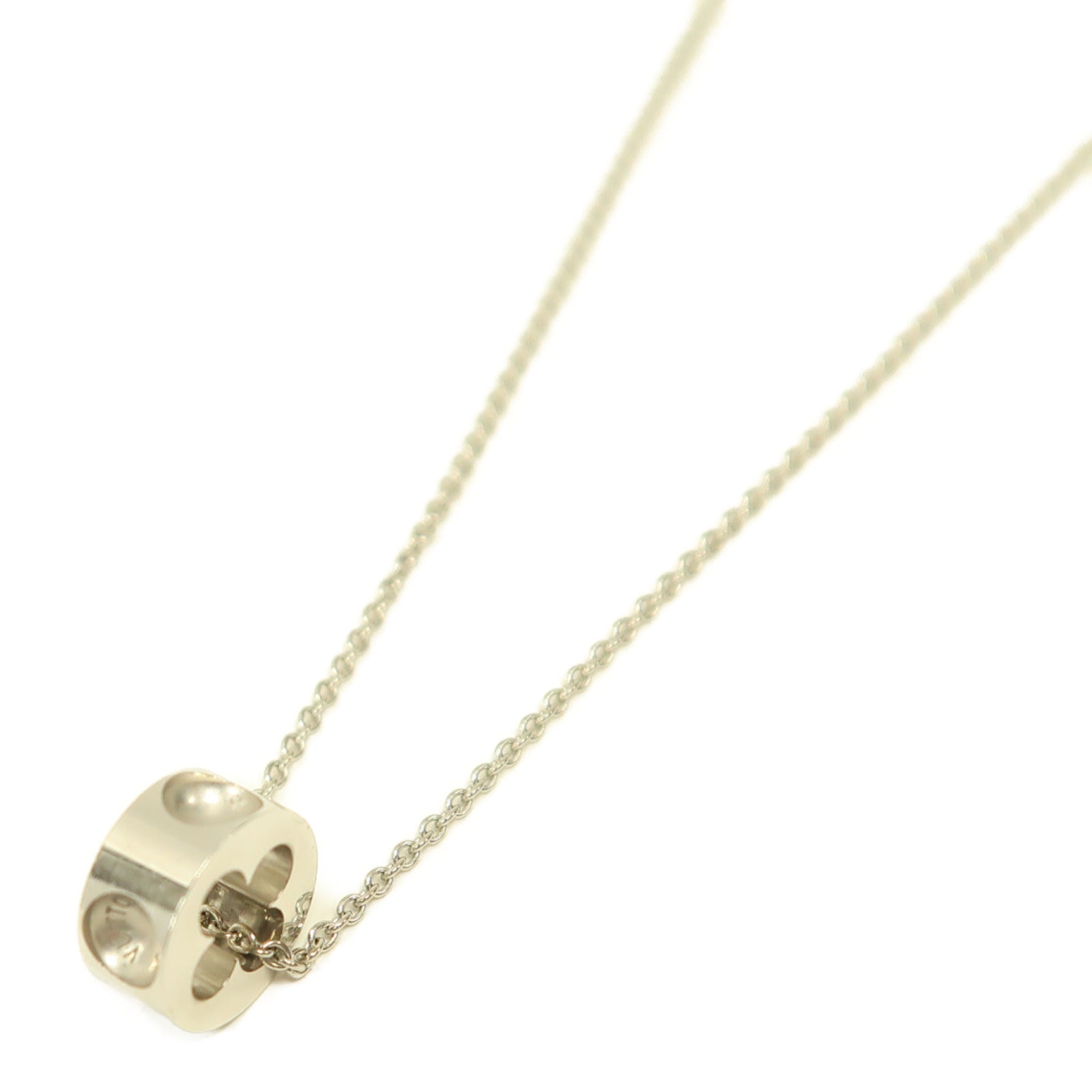 LOUIS VUITTON 【激減優惠】18K白金Empreinte Pendant項鏈銀色