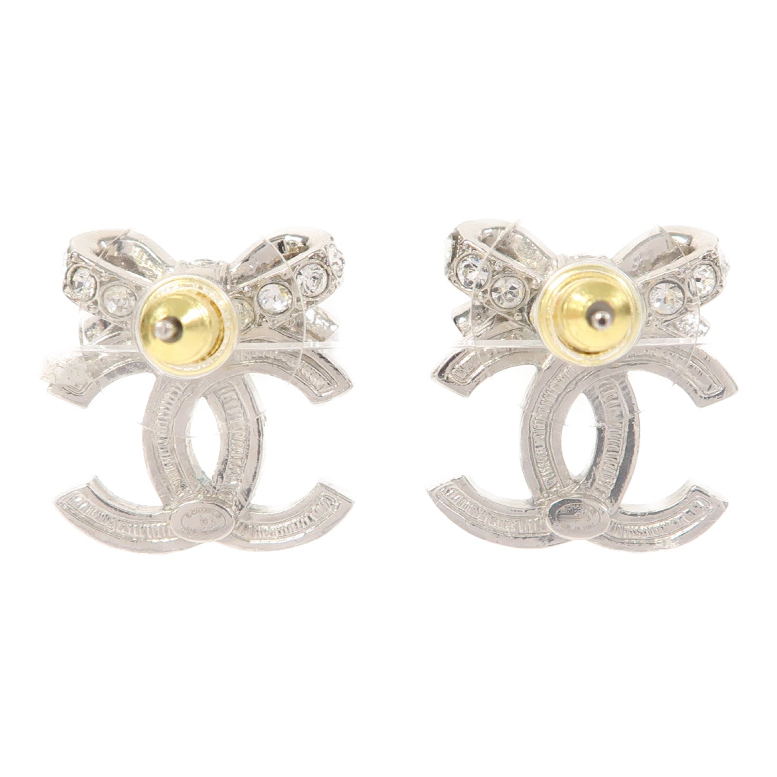 CHANEL 金屬Earrings耳環銀色