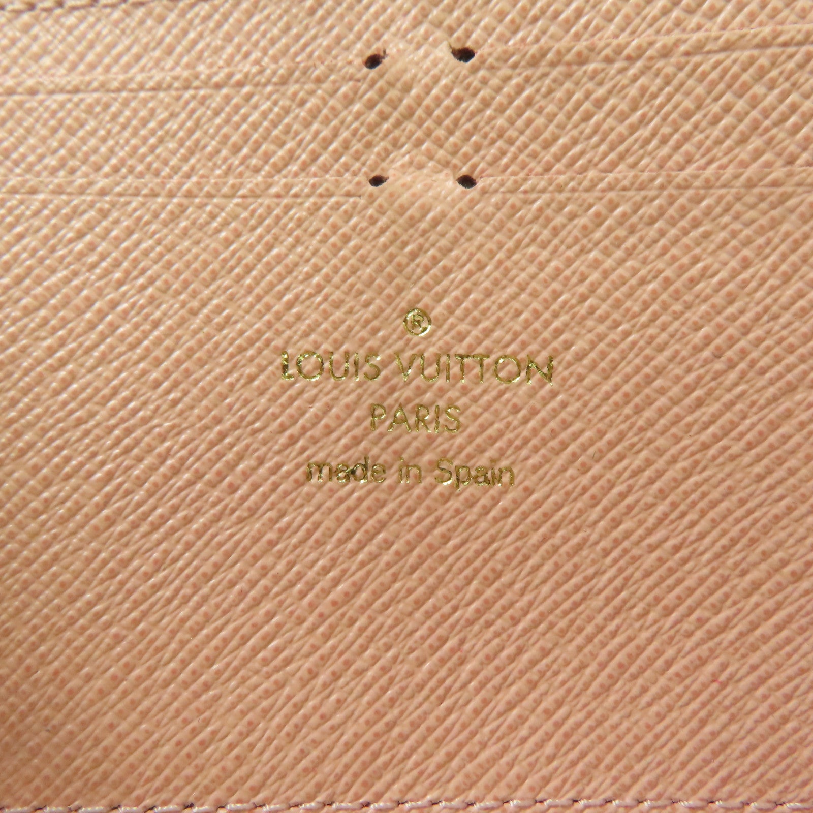 LOUIS VUITTON Damier Azur Zipper Long Wallet金扣長錢包白色