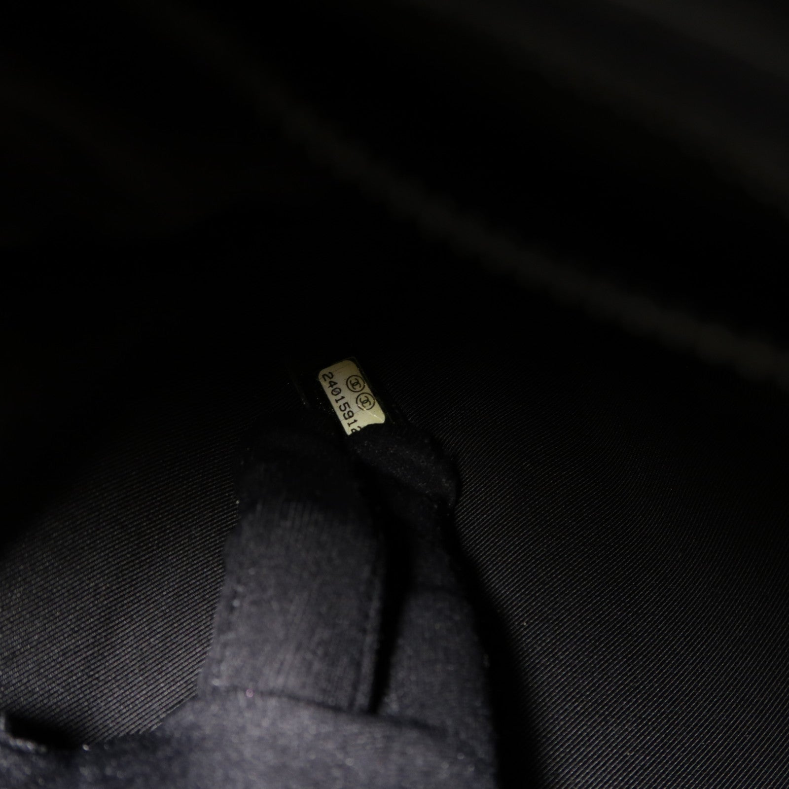 CHANEL 菱格牛皮皮革Clutch手拿包黑色