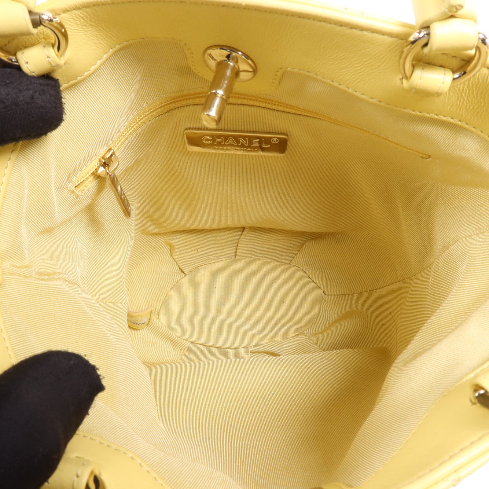 CHANEL 牛皮皮革2 Way Shoulder Bag金扣手挽肩背兩用袋