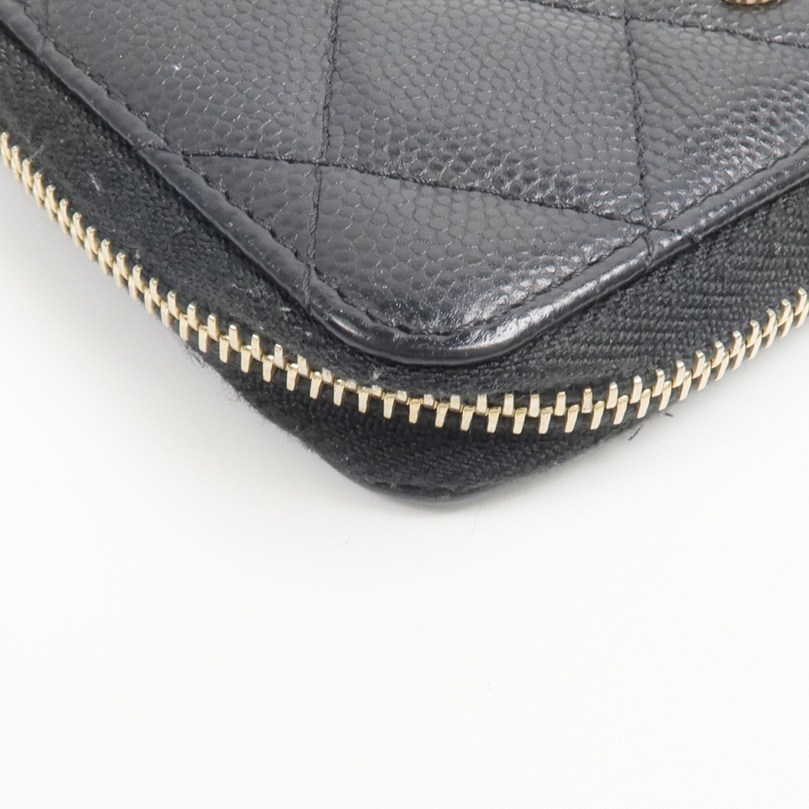CHANEL 牛皮皮革Coin&Key Holder鎖匙包