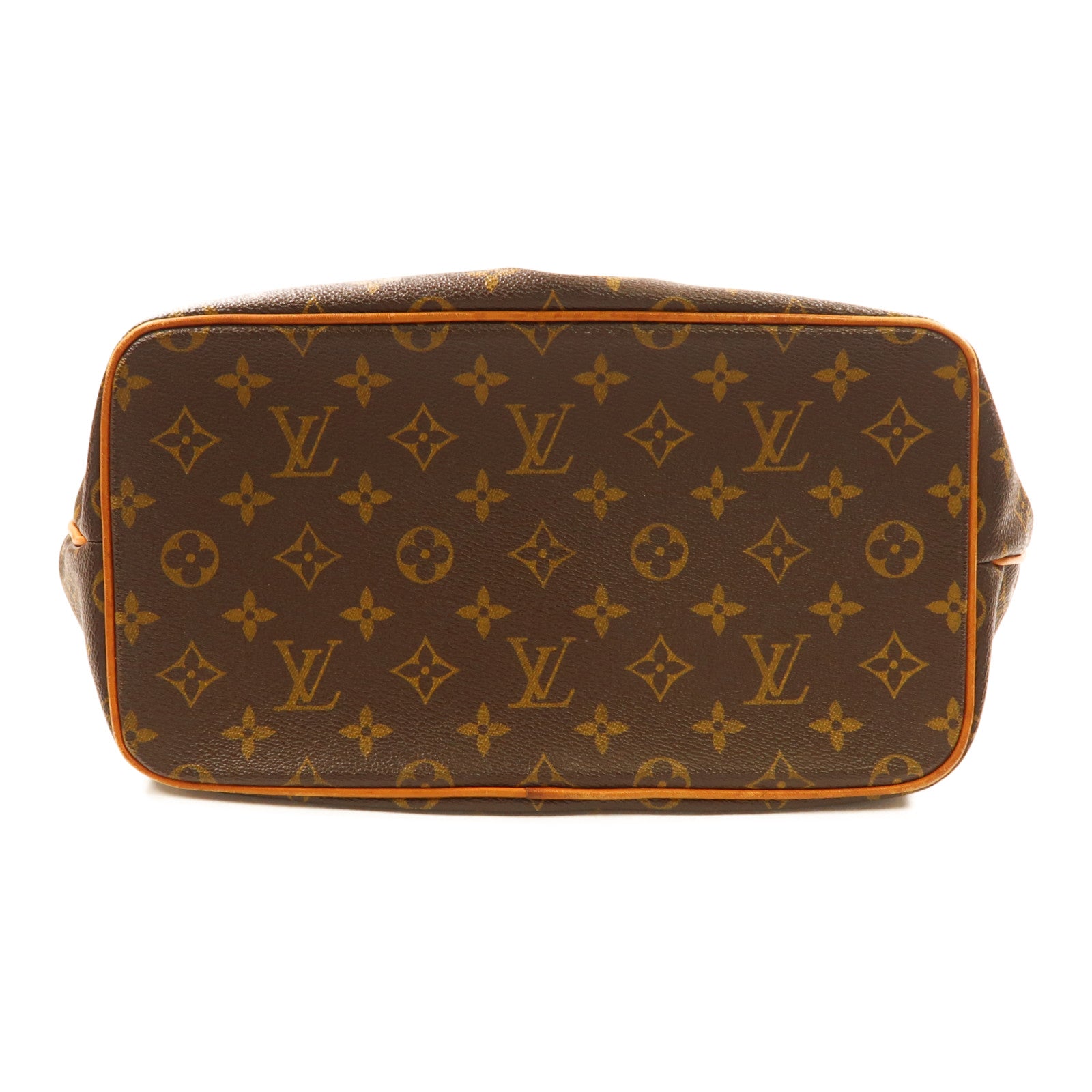 LOUIS VUITTON Monogram Palermo PM金扣手挽肩背兩用袋棕色