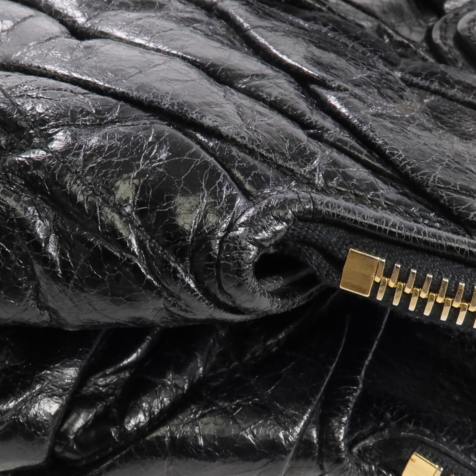 Miu Miu 牛皮皮革2 Way Shoulder金扣手挽肩背兩用袋