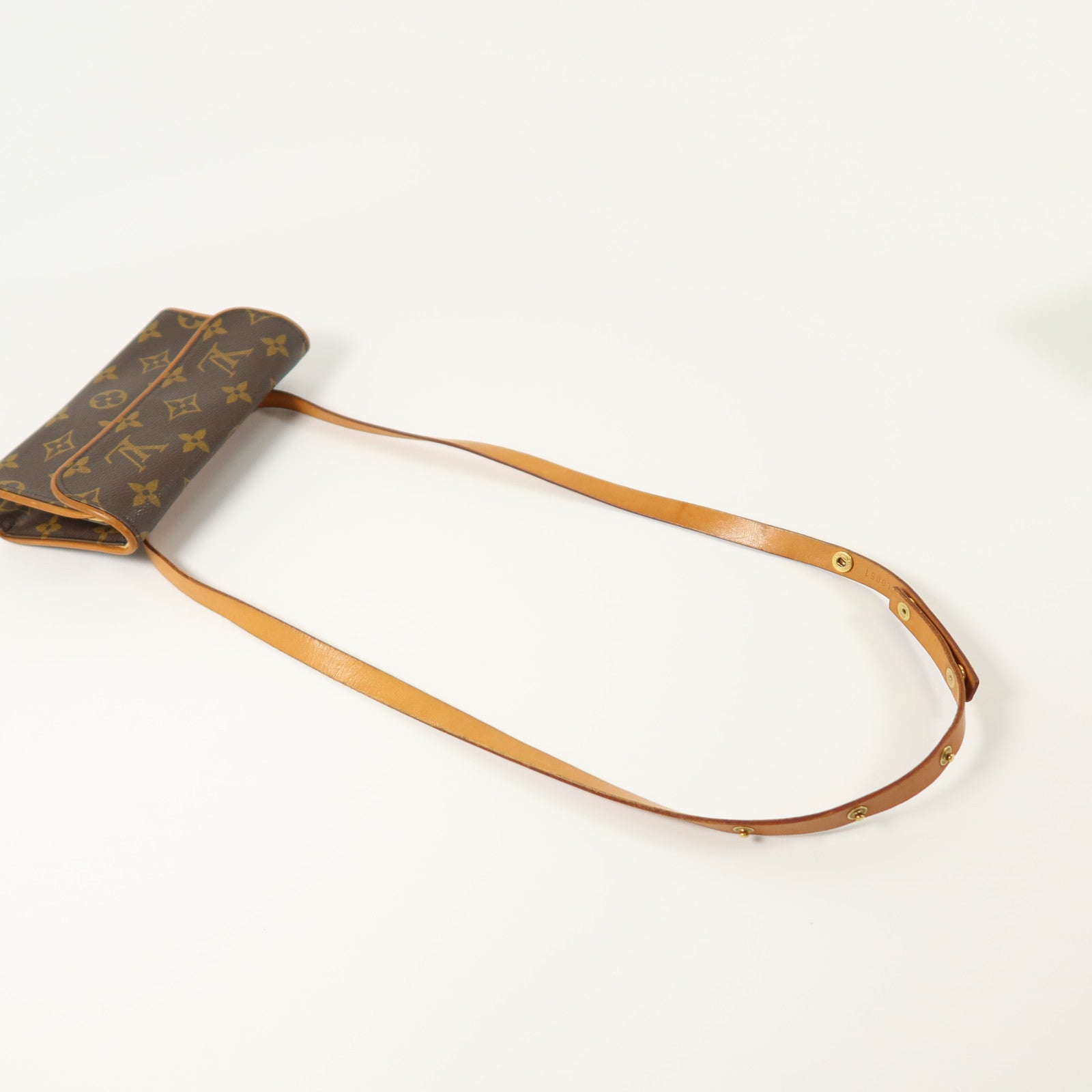 LOUIS VUITTON Monogram Pochette Florentine金扣腰包