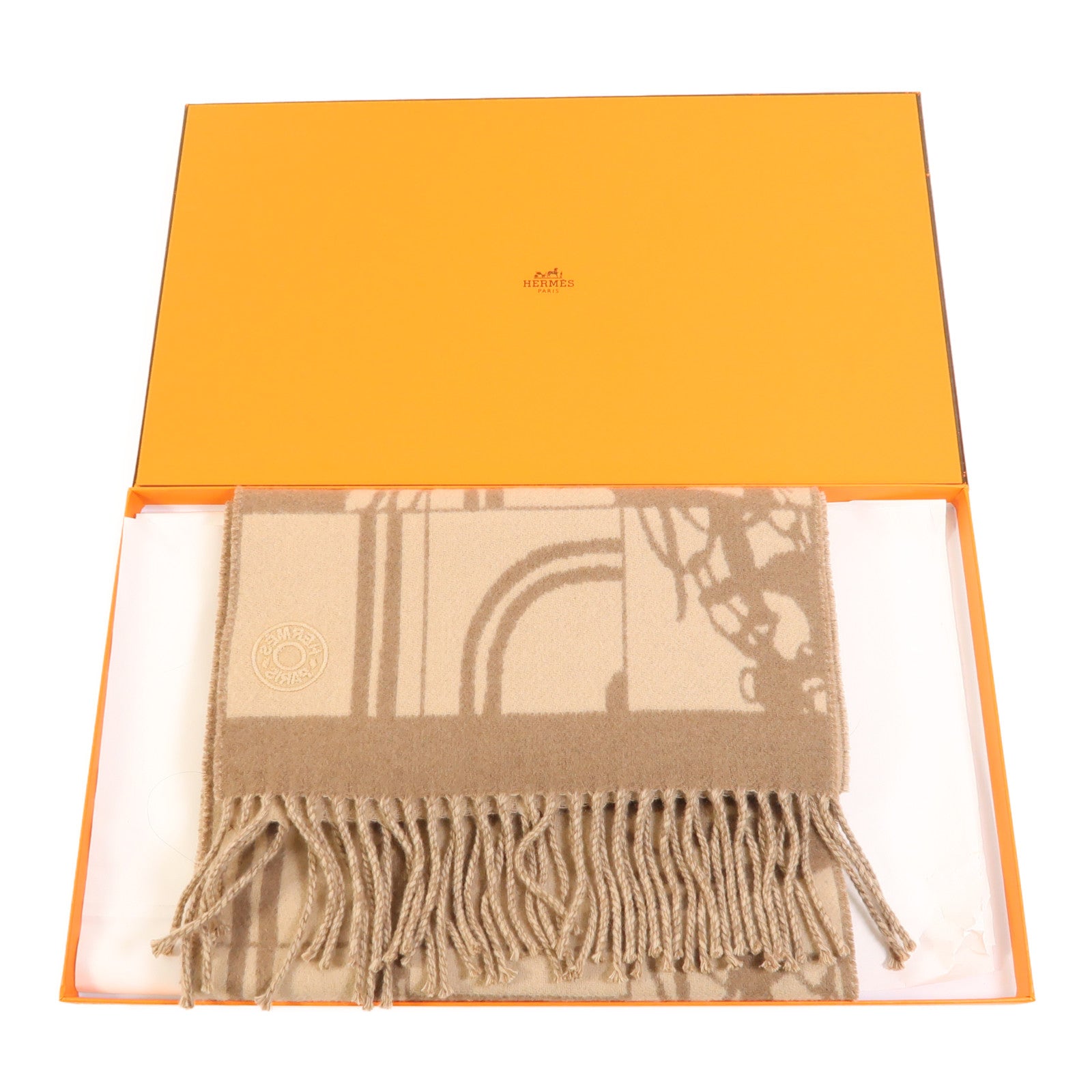 HERMES 羊絨Scarf圍巾