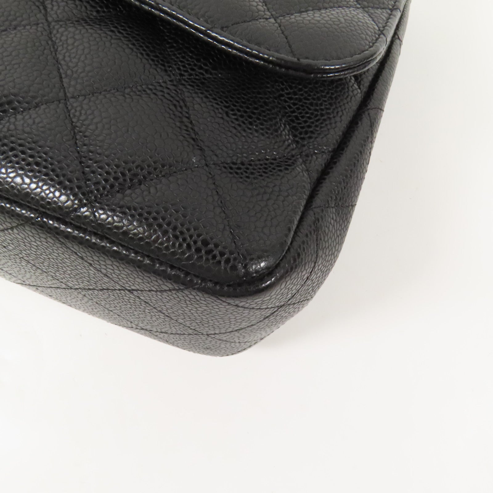 CHANEL 牛皮皮革Large Classic金扣鏈帶肩背袋