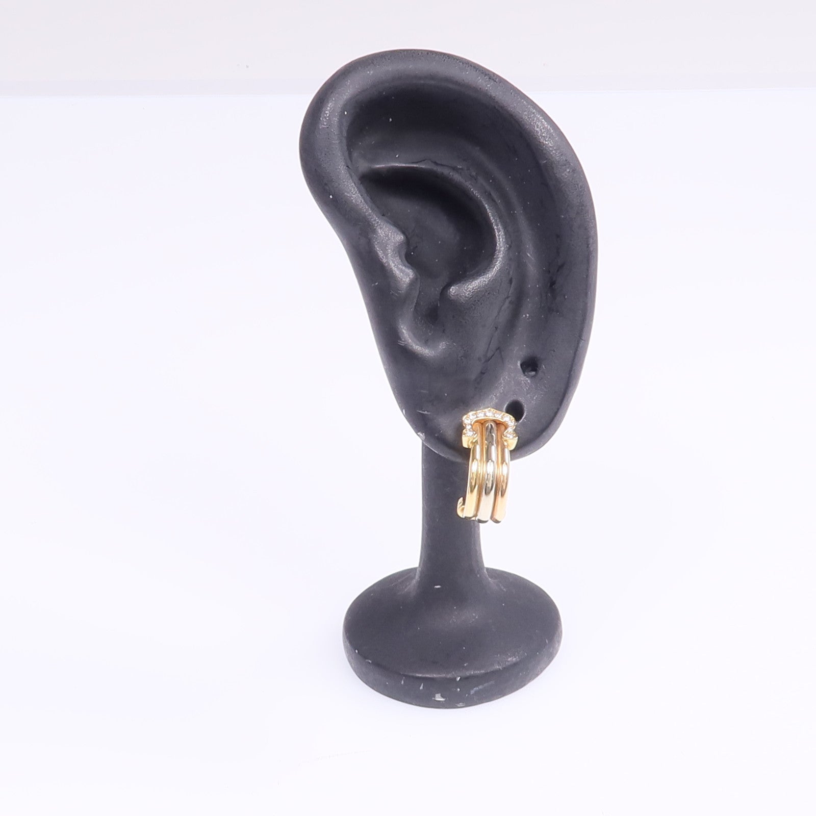 CARTIER 18K黃金/白金/玫瑰金C De Cartier Earrings鑽石耳環