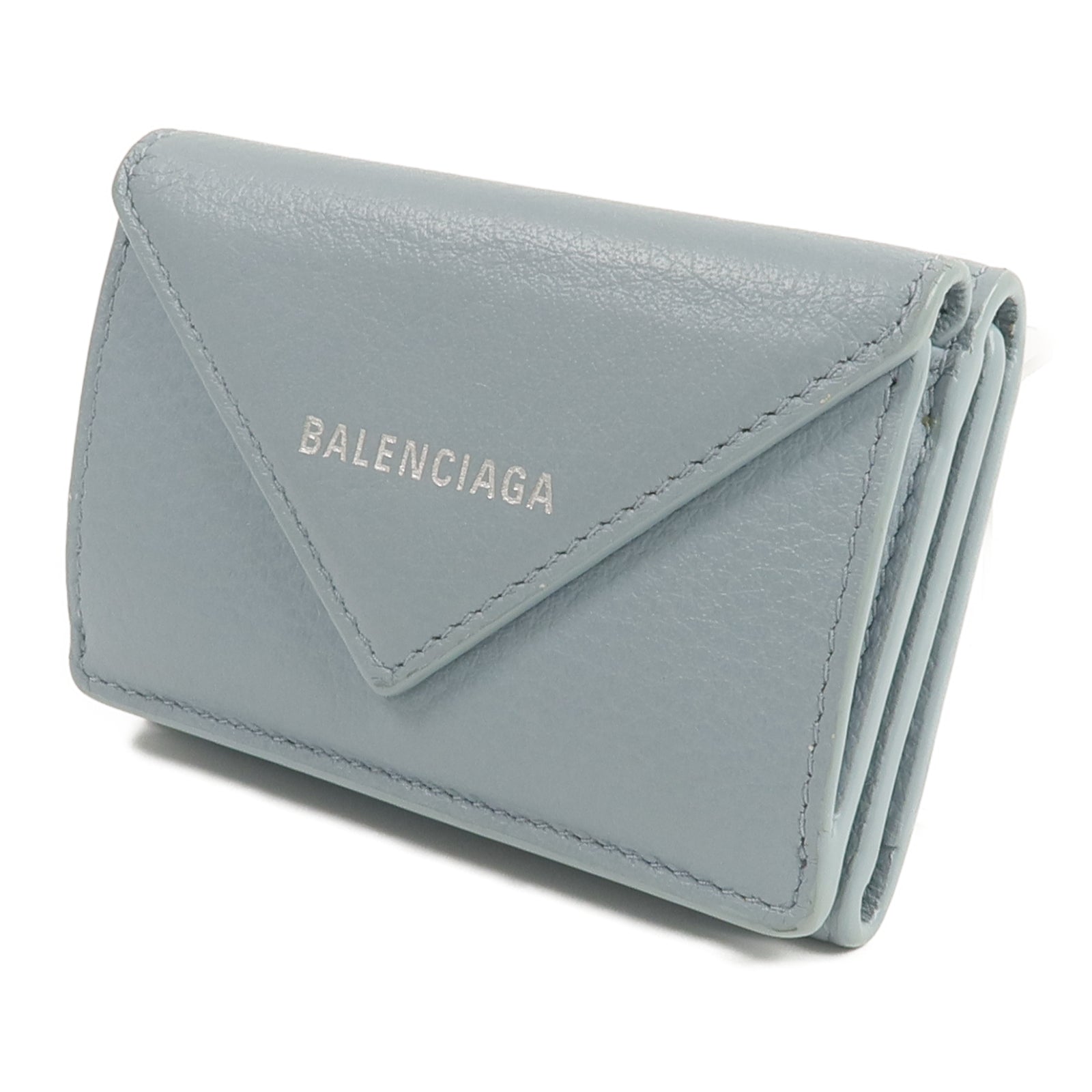 BALENCIAGA 牛皮皮革Tri-fold Compact Wallet錢包