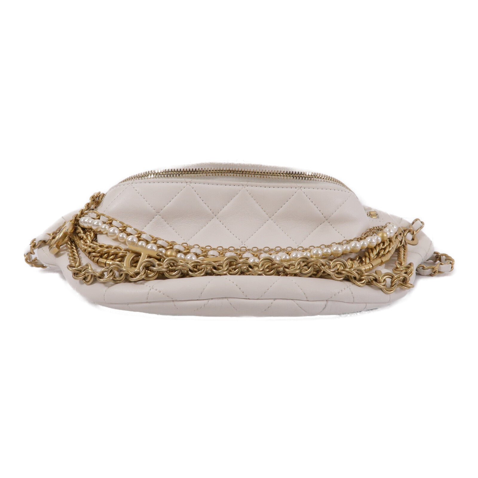 CHANEL 牛皮皮革All About Chains Waist Bag腰包