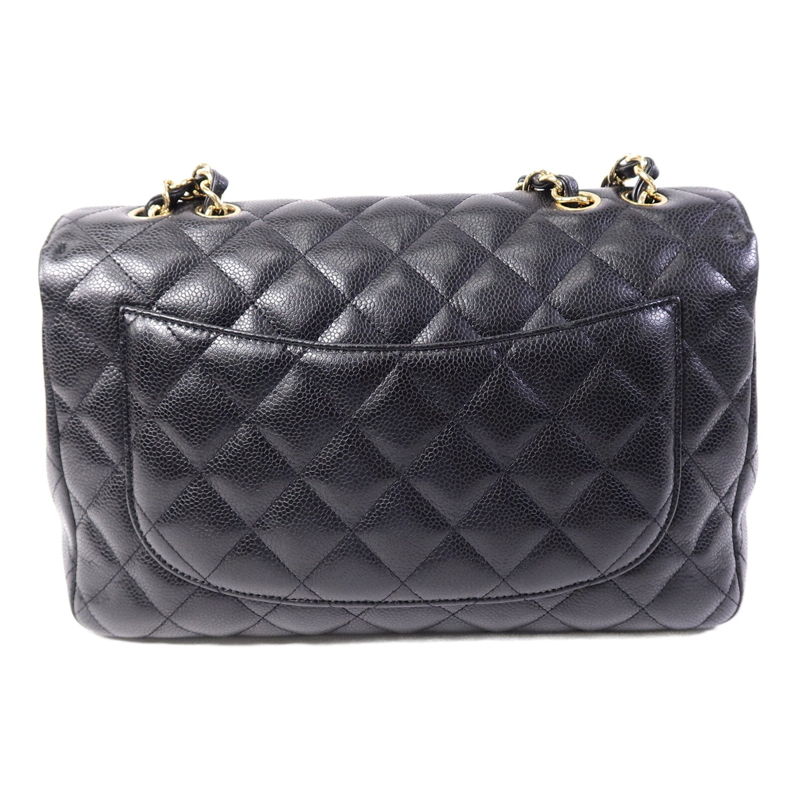 CHANEL 牛皮皮革Large Classic鏈帶肩背袋