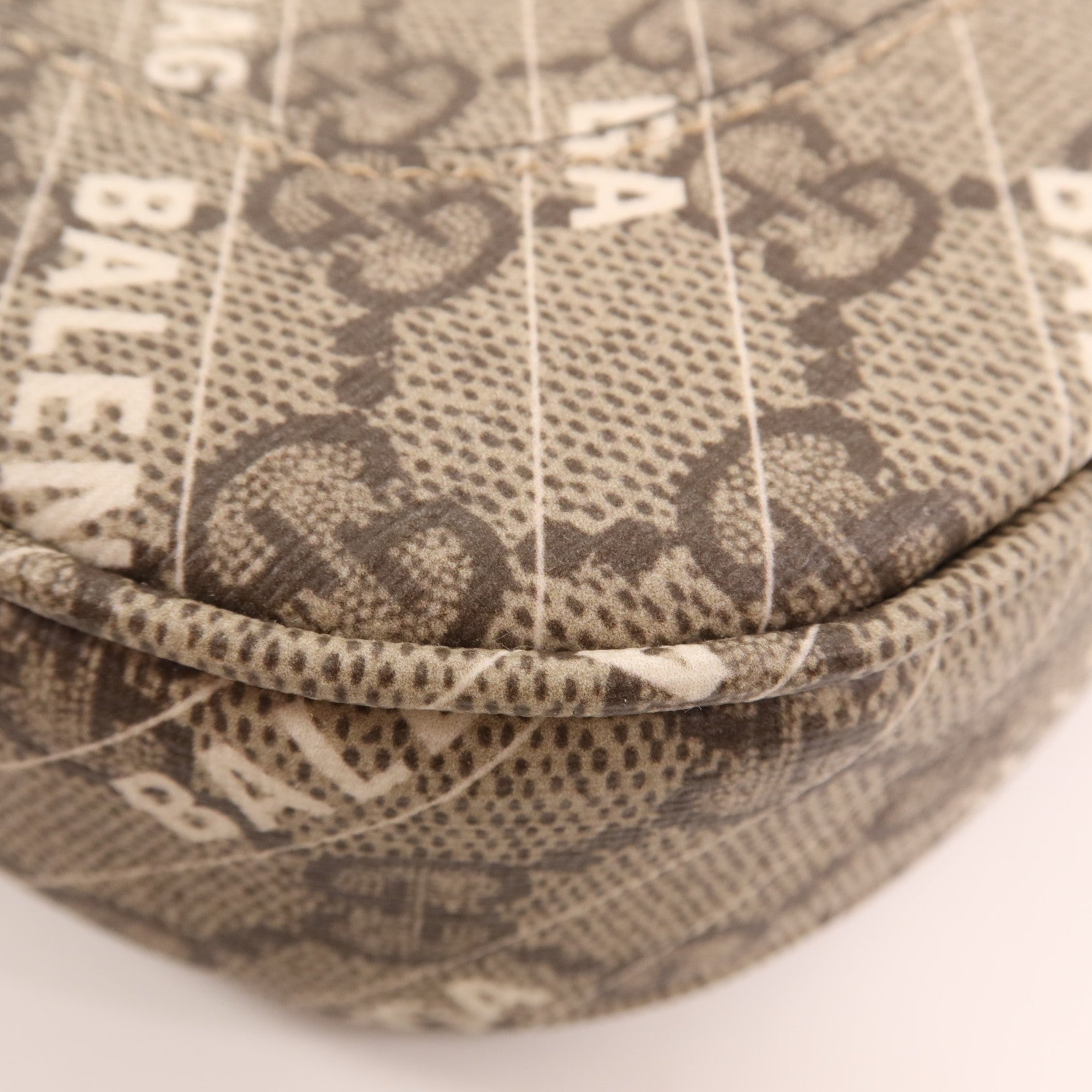 GUCCI 塗層帆布Gucci x Balenciaga Jackie 1961金扣手挽肩背兩用袋