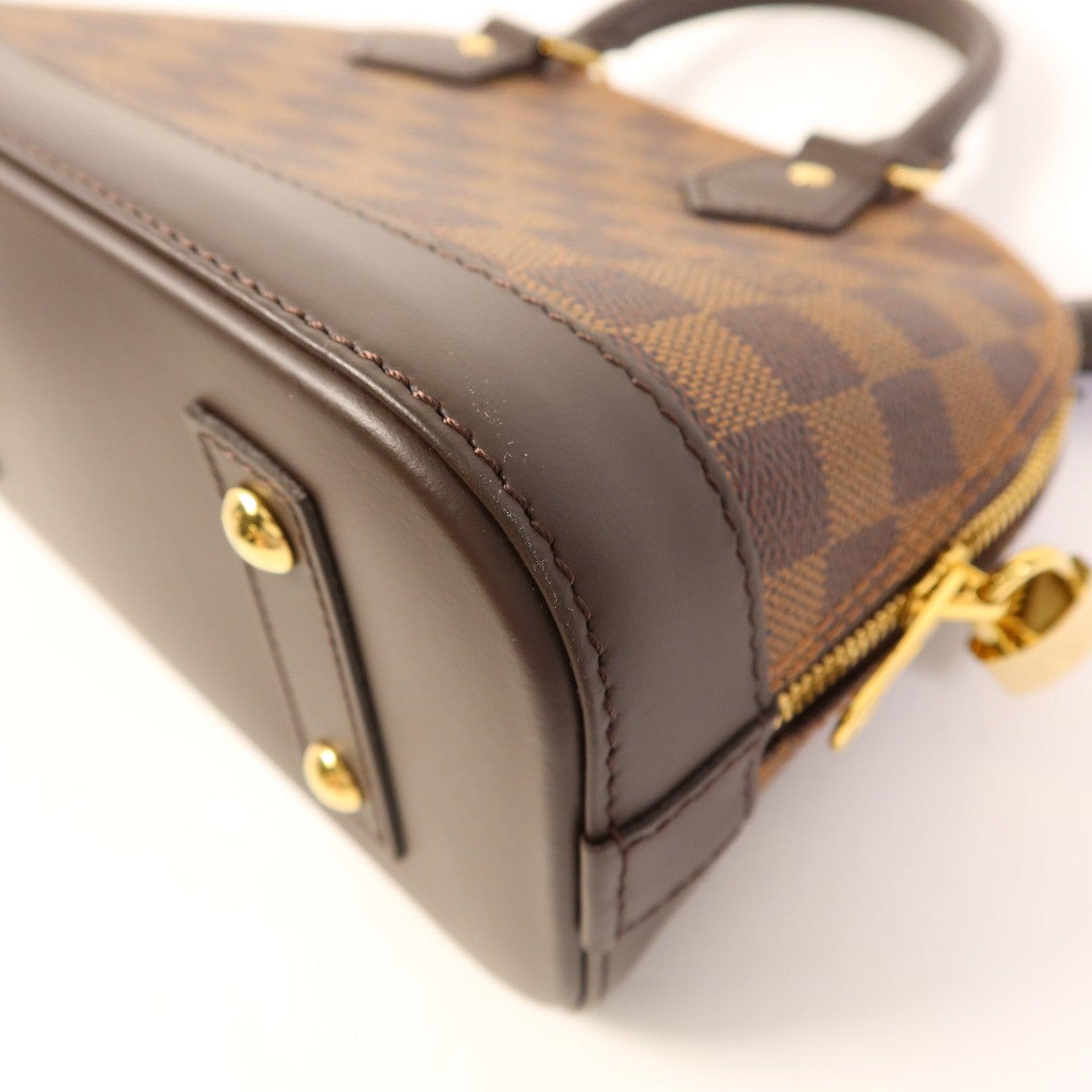 LOUIS VUITTON Damier Alma BB金扣手挽肩背兩用袋