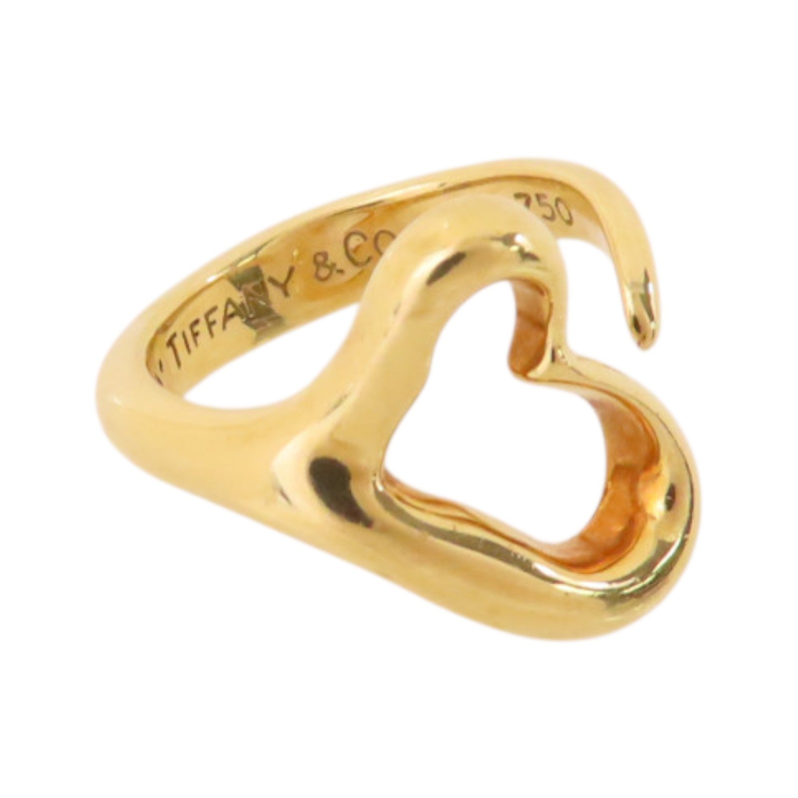 TIFFANY¡®CO Heart Ring US#5 18K Yellow Gold