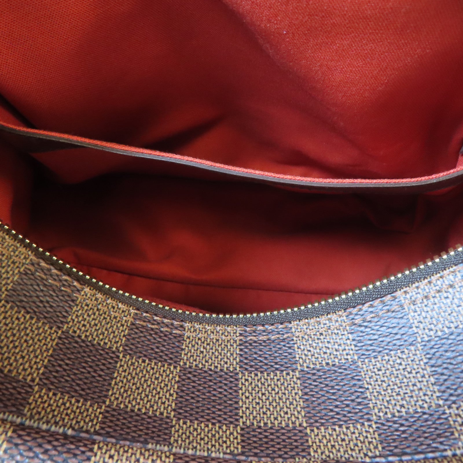 LOUIS VUITTON Damier Naviglio Shoulder Bag金扣肩背袋啡色