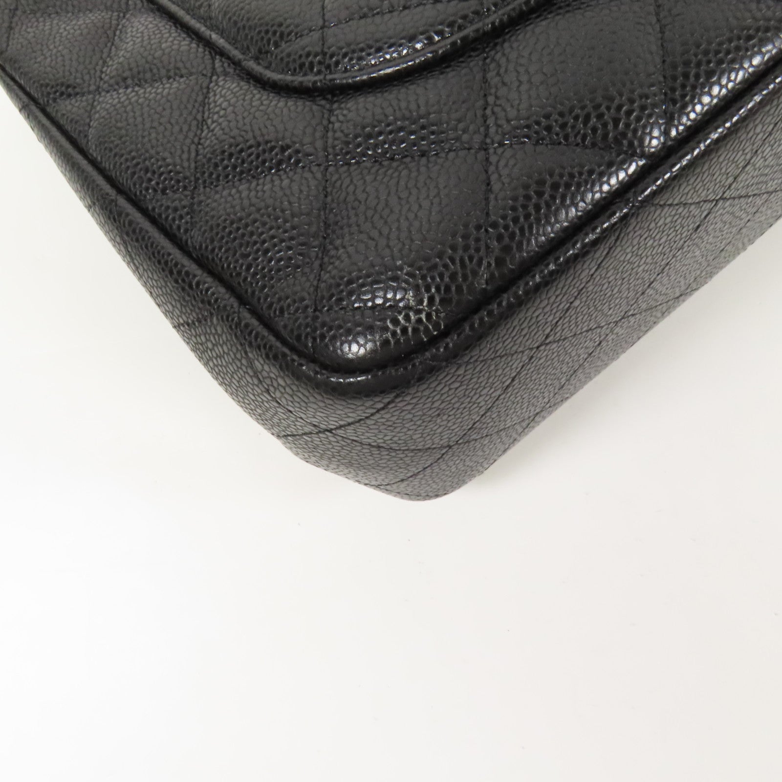 CHANEL 牛皮皮革Large Classic金扣鏈帶肩背袋