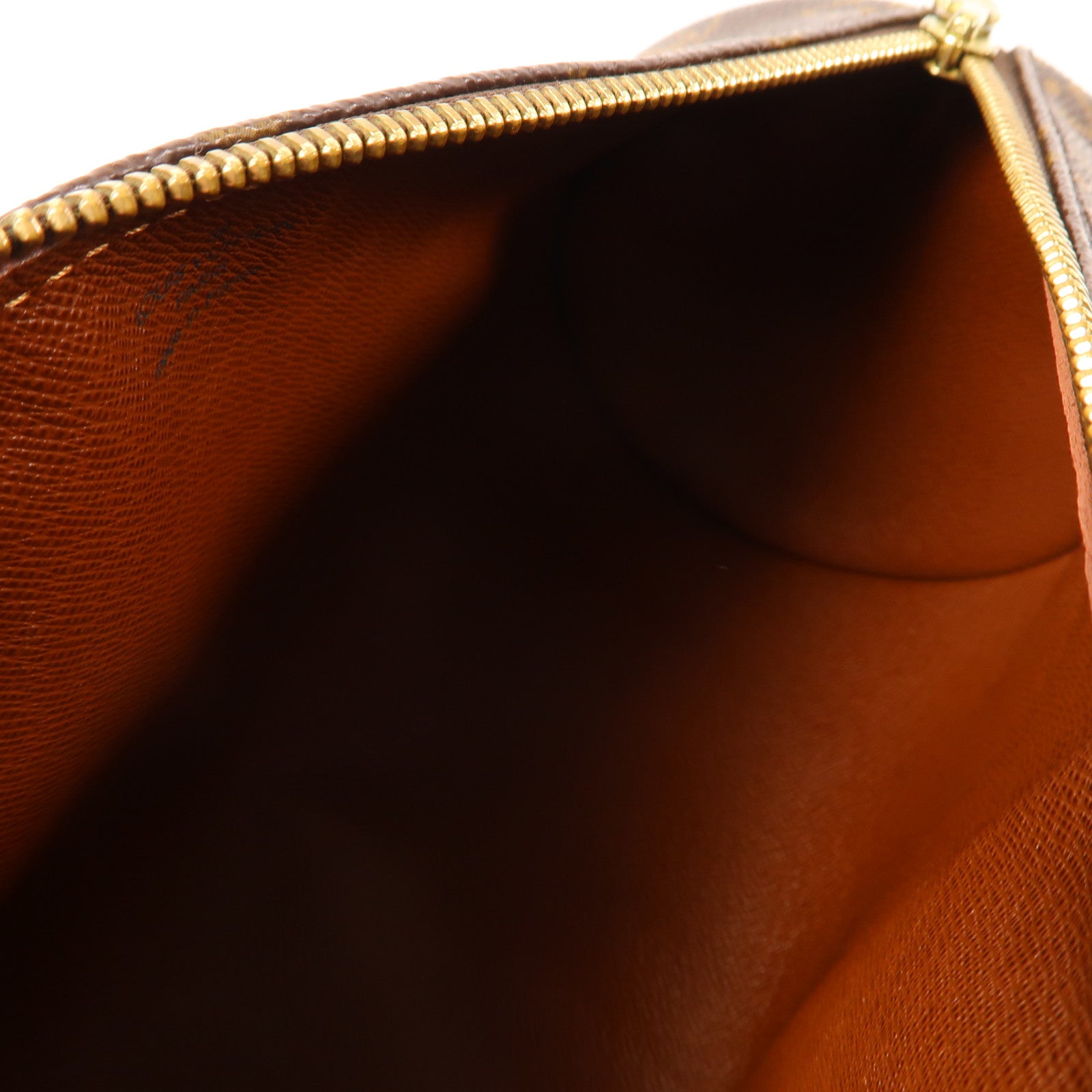 LOUIS VUITTON Monogram Papillon PM金扣手挽袋啡色