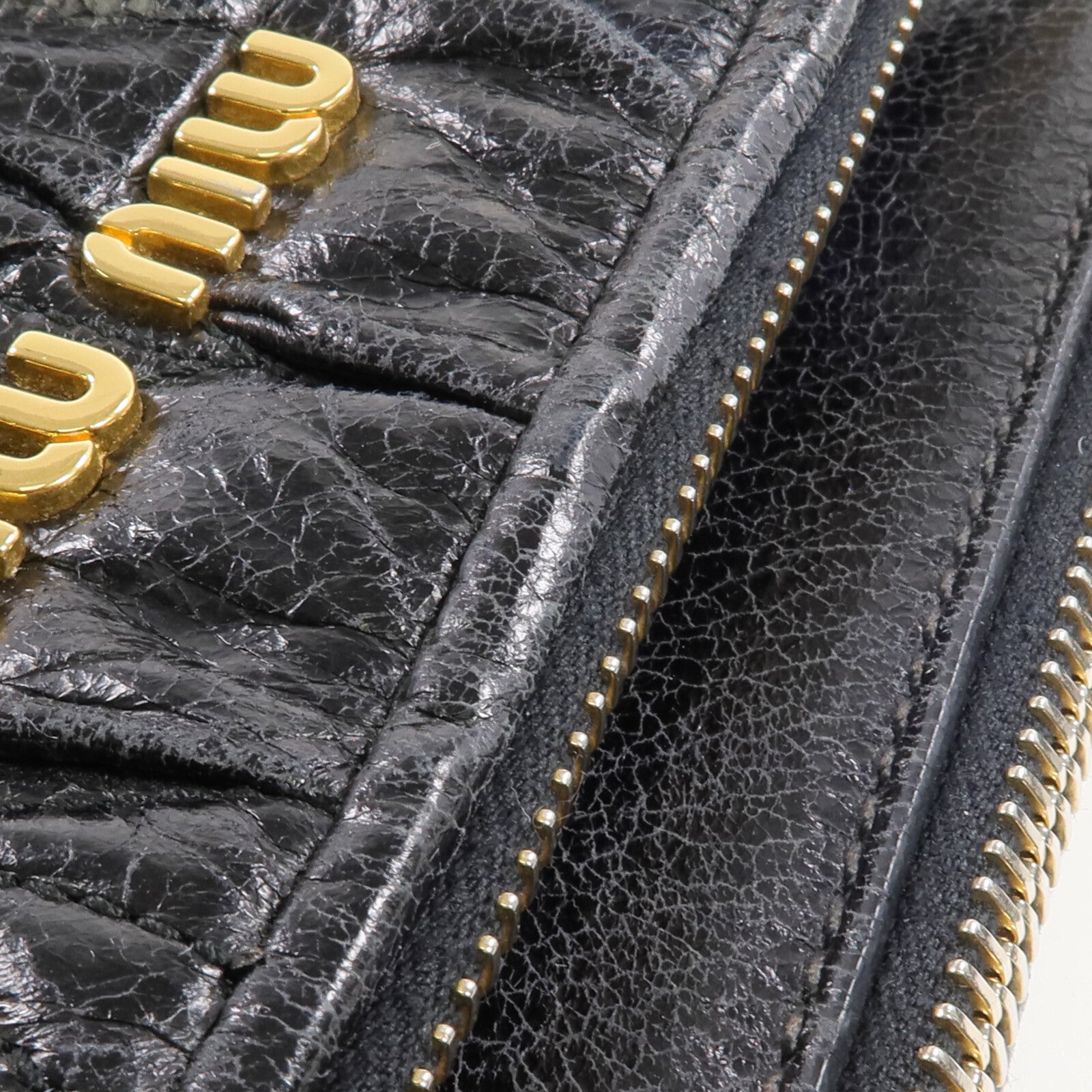 Miu Miu 牛皮皮革2 Way Shoulder金扣手挽肩背兩用袋
