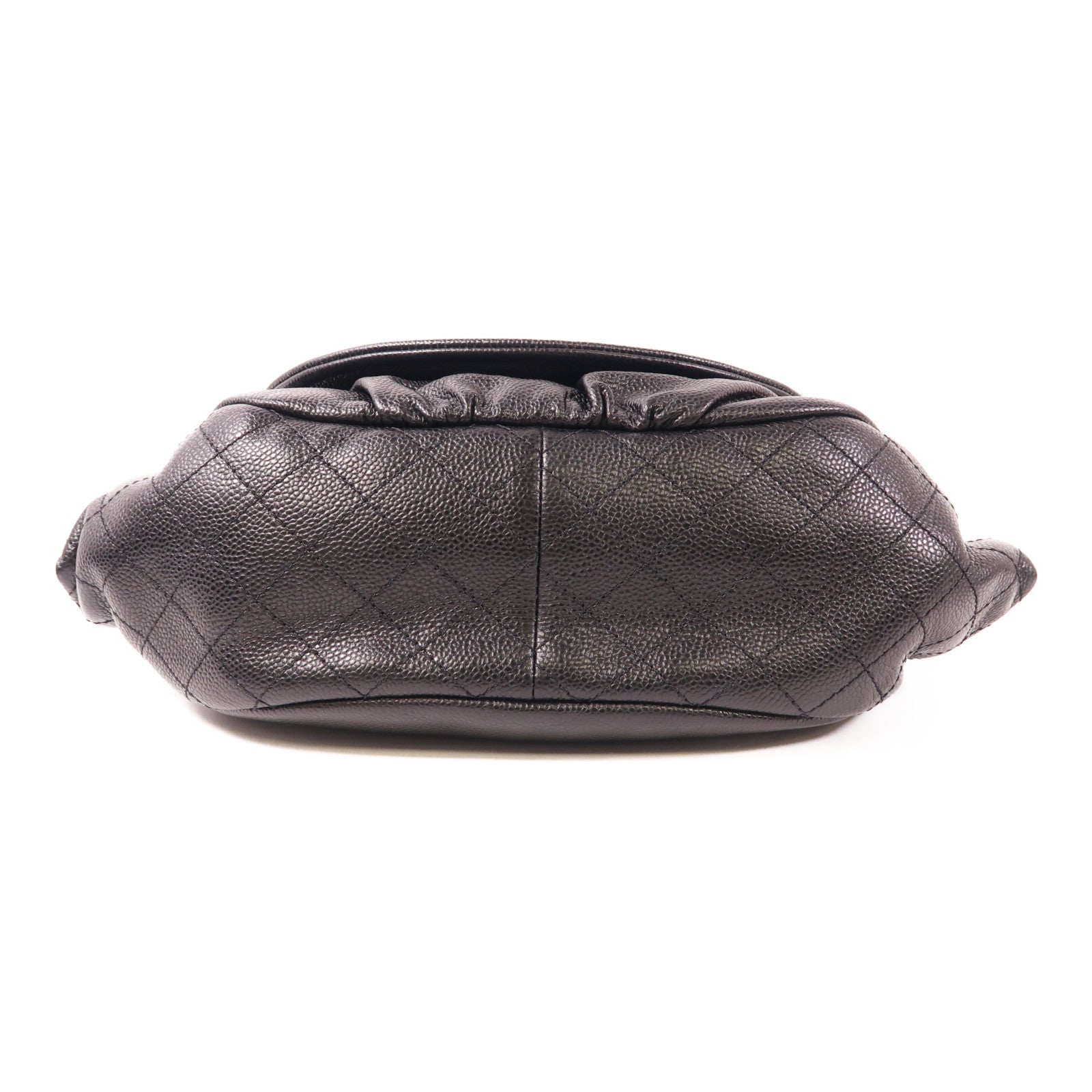 CHANEL 牛皮皮革Chain Shoulder銀扣鏈帶肩背袋