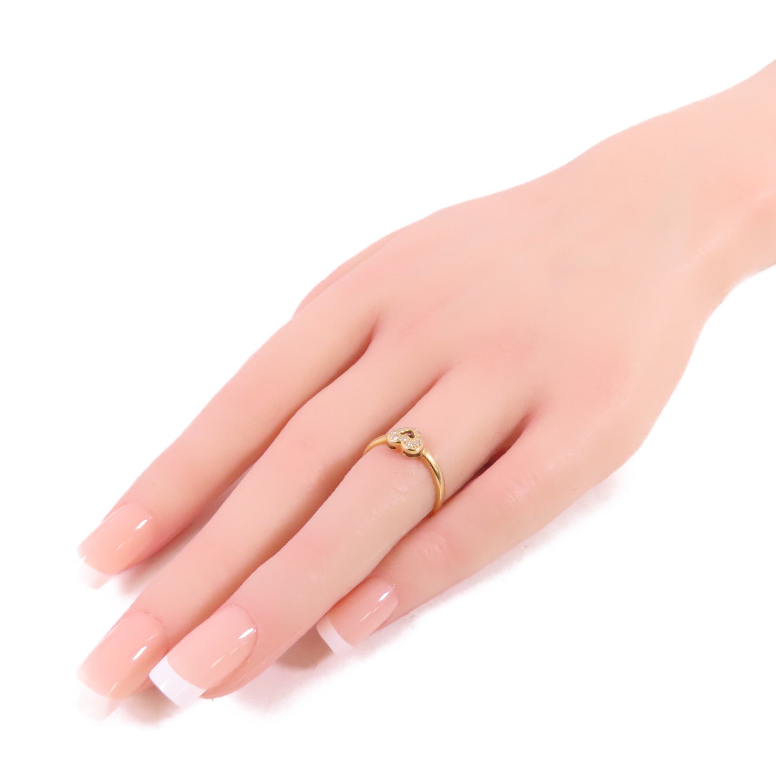 JEWELRY 18K黃金Diamond Ring 0.07ct鑽石US#5.25