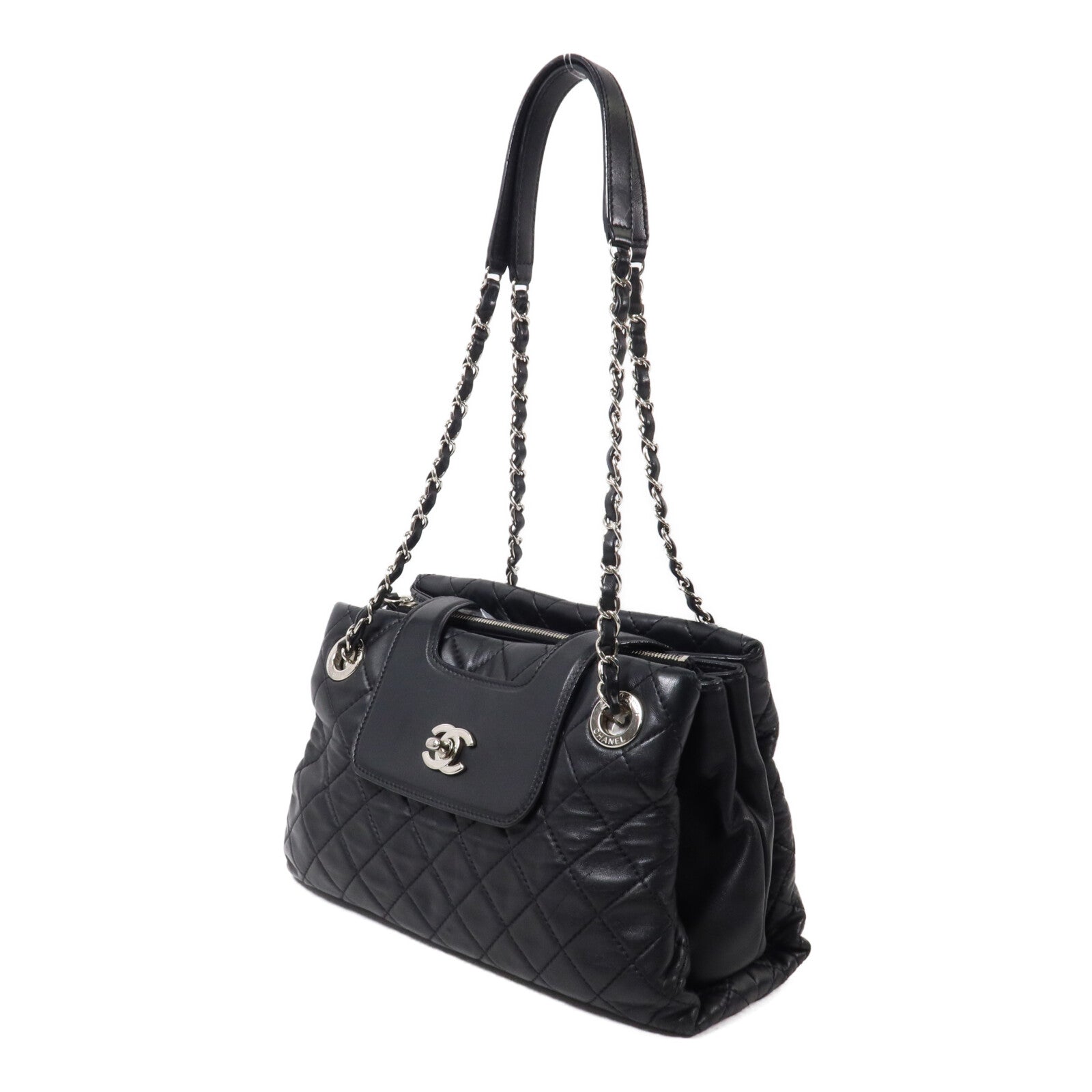 CHANEL 羊皮皮革Shoulder Bag鏈帶肩背袋